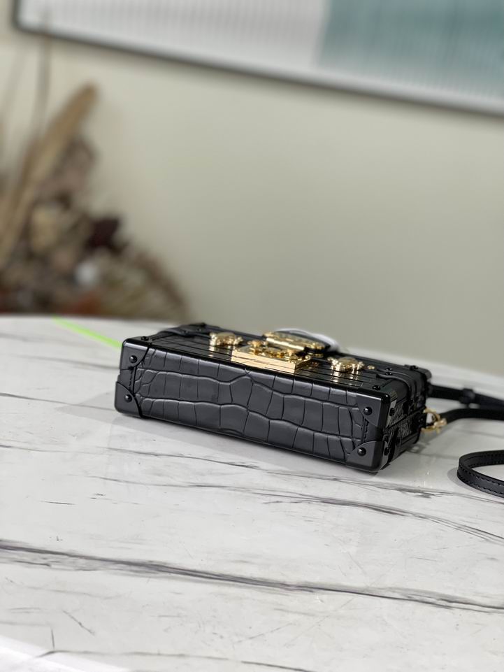 Petite Malle Black Brilliant Alligator leather - Image 3