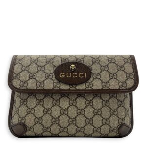 GG Supreme Belt Bag Brown in Coated Canvas, Gold hardware
