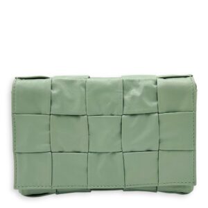 Cassette Crossbody Bag Green in Calfskin