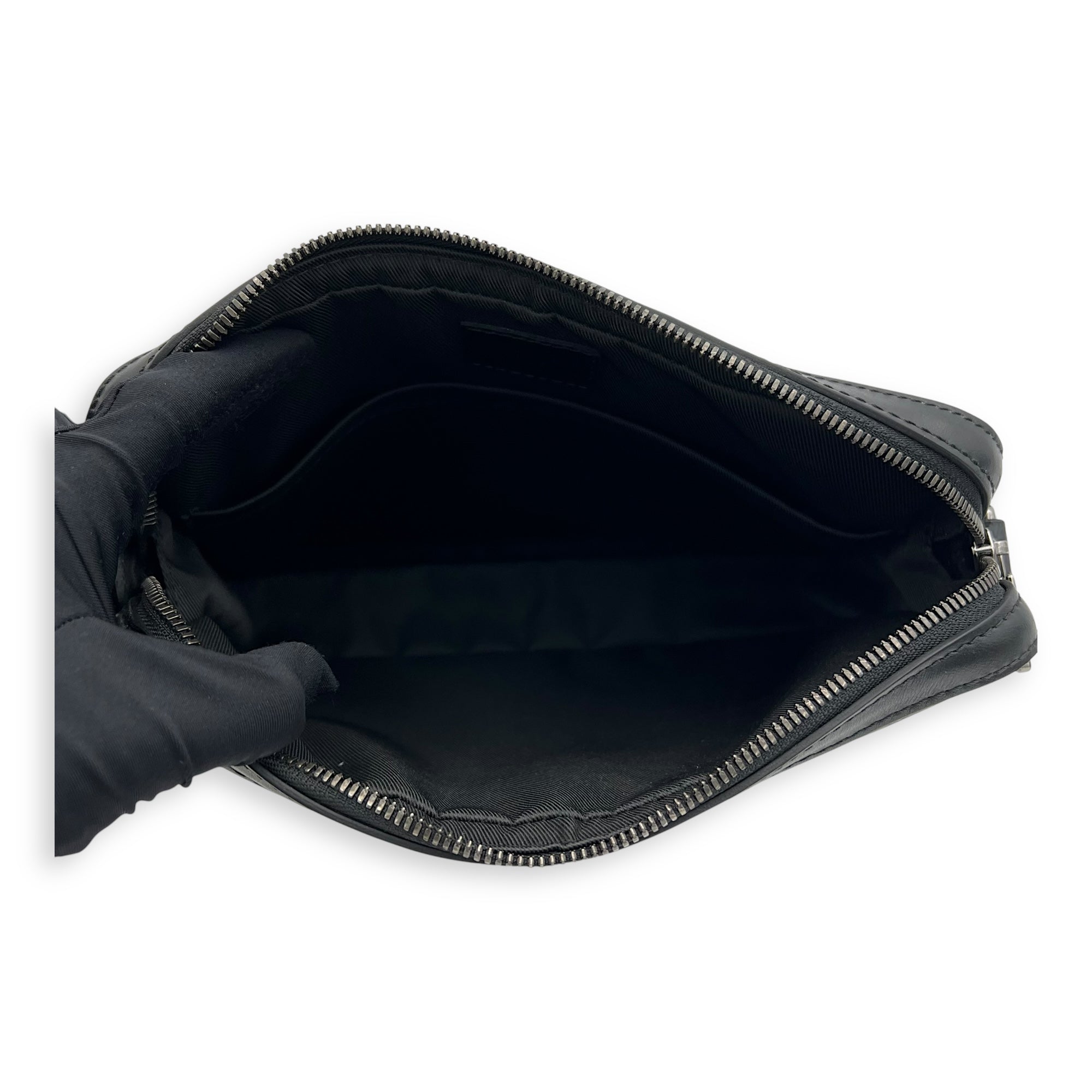 Trio Messenger Grey in Monogram Coated Canvas, Silver hardware - Image 7