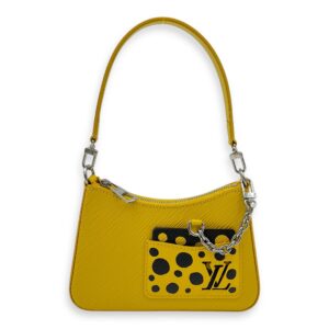 Marellini x Yayoi Kusama Shoulder Bag in Epi Leather, Silver hardware