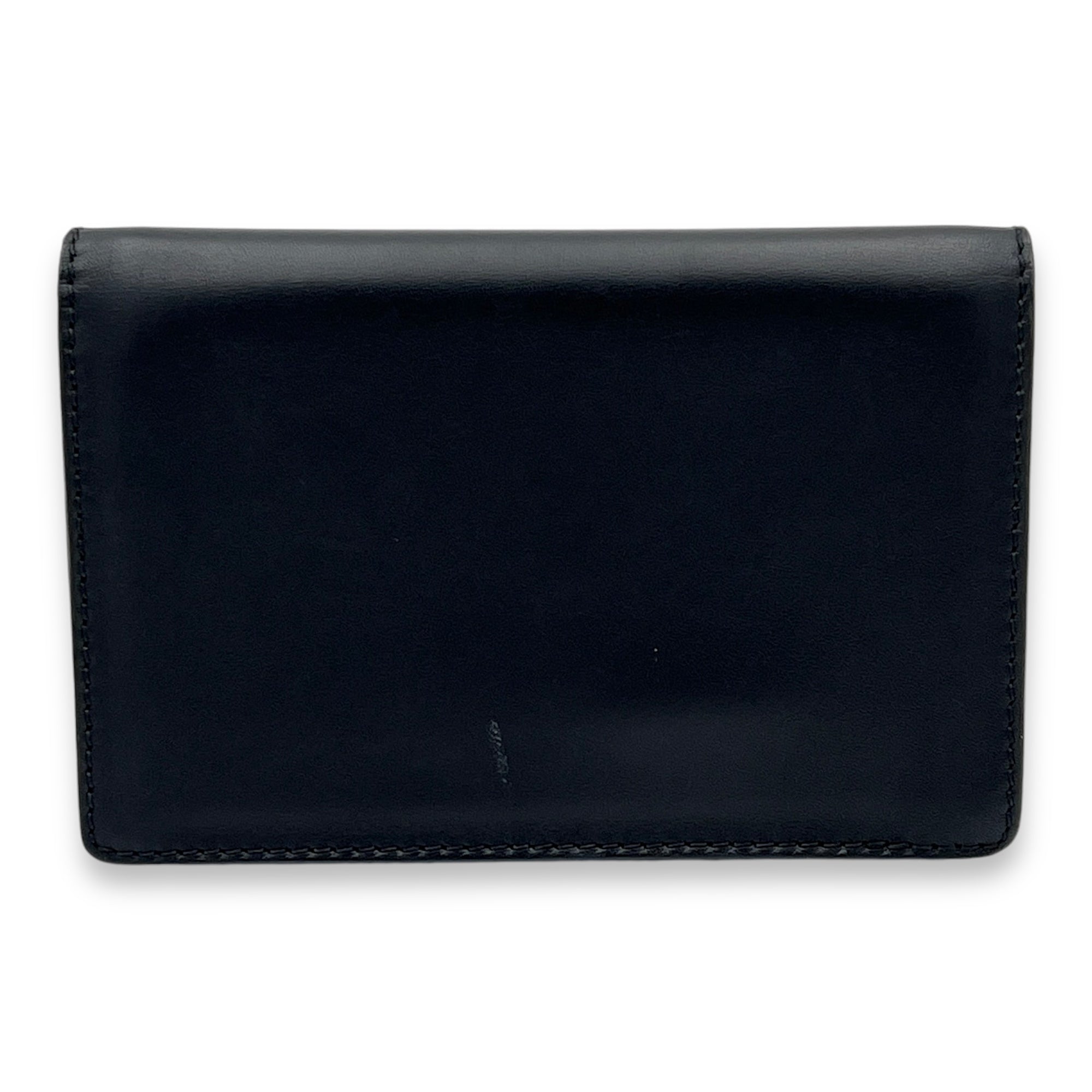 J'adior Black Wallet On Chain in Lambskin, Gold hardware - Image 3