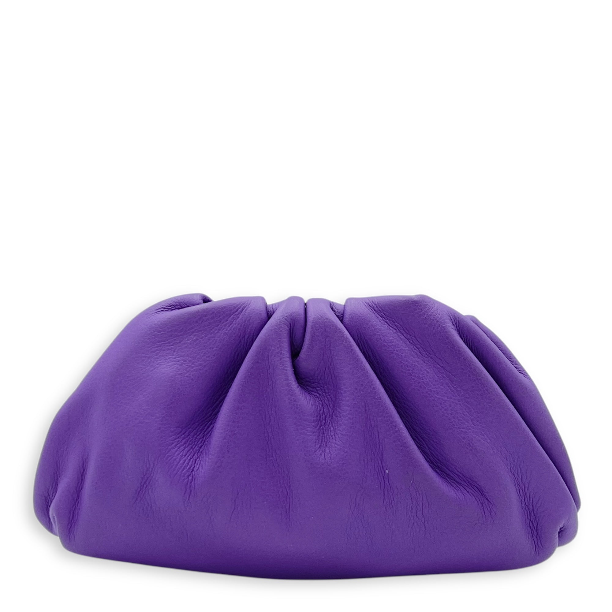 The Pouch Mini Purple Coin Purse in Lambskin, Gold hardware - Image 3