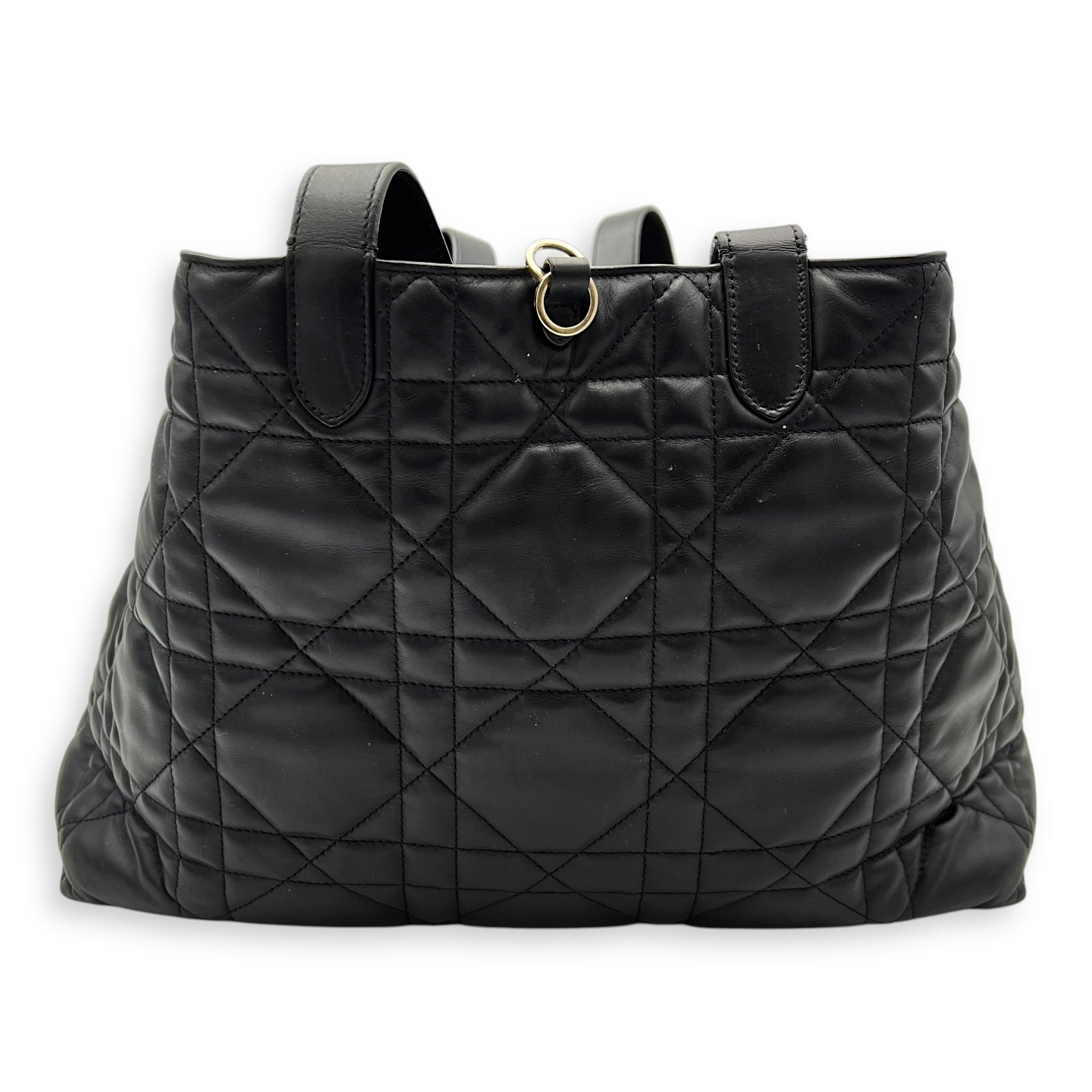 Toujours Top Handle Bag Large Black in Lambskin, Gold hardware - Image 3