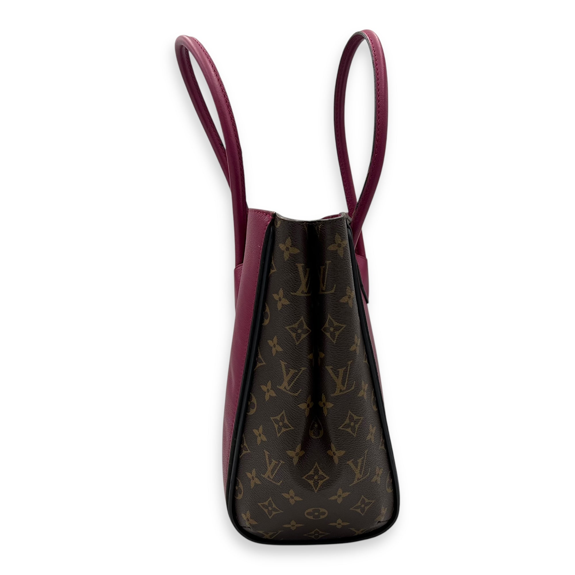 Kimono Top Handle Bag MM Brown in Monogram Coated Canvas, Gold hardware - Image 5