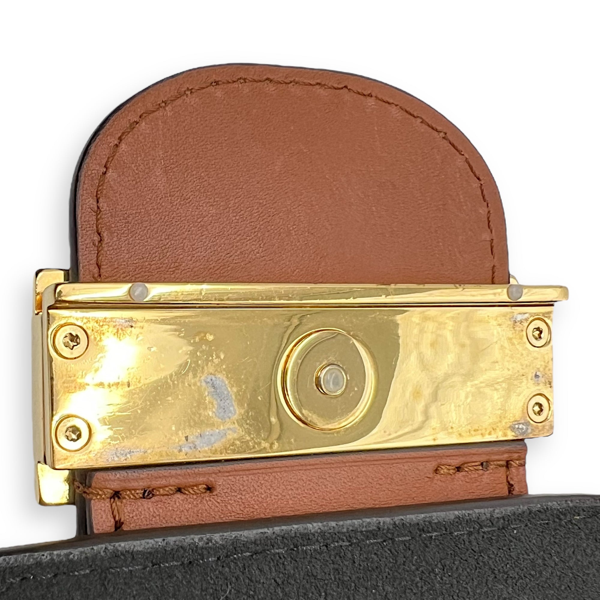 Dauphine Reverse Mini Crossbody bag in Monogram coated canvas, Gold Hardware - Image 8