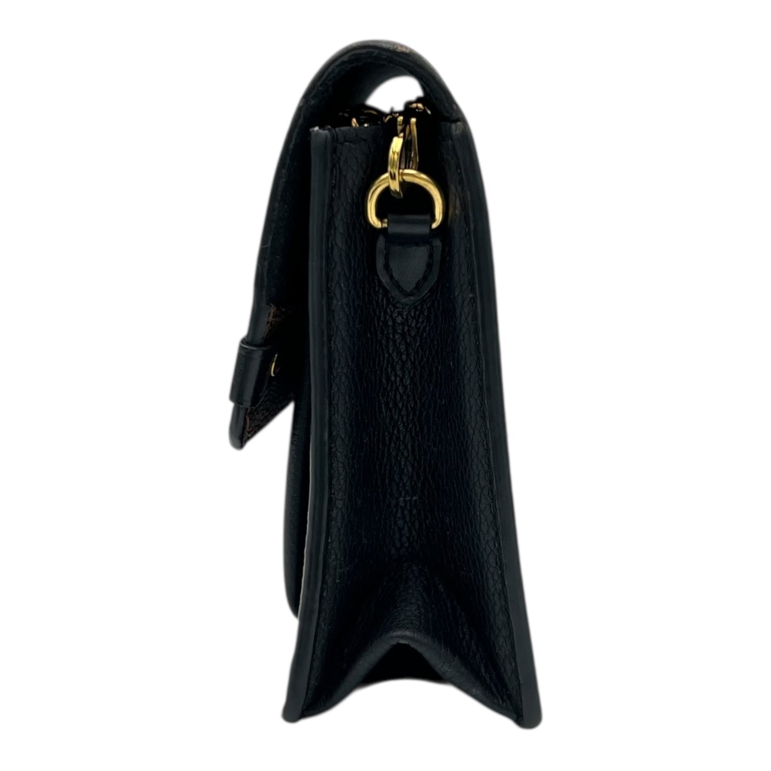 Vavin Wallet On Chain Damier Ebene in Coated Canvas, Gold hardware - Image 5