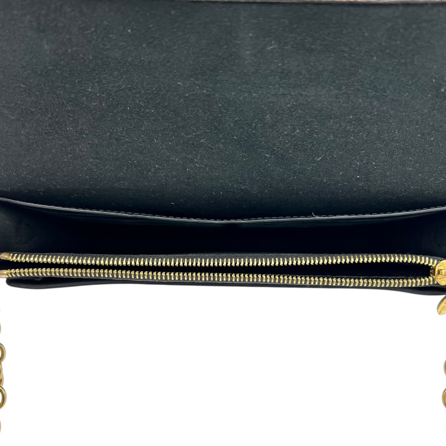 Vavin Wallet On Chain Damier Ebene in Coated Canvas, Gold hardware - Image 7