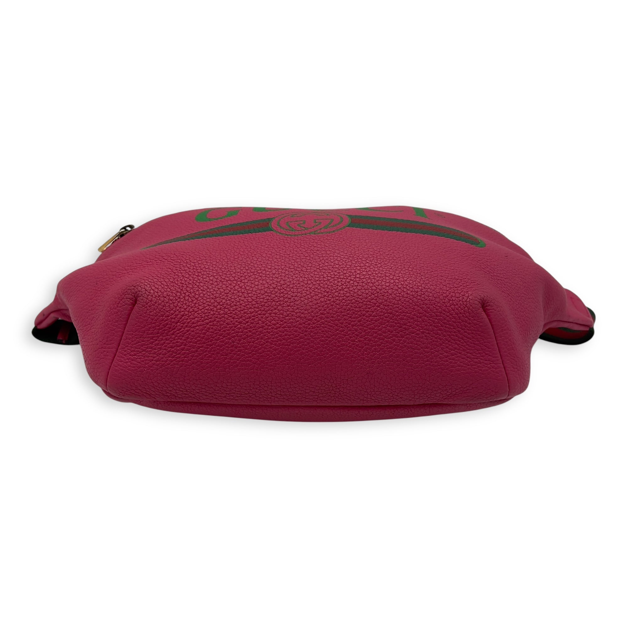 Logo Belt Bag Pink in Calfskin, Silver hardware - Image 7