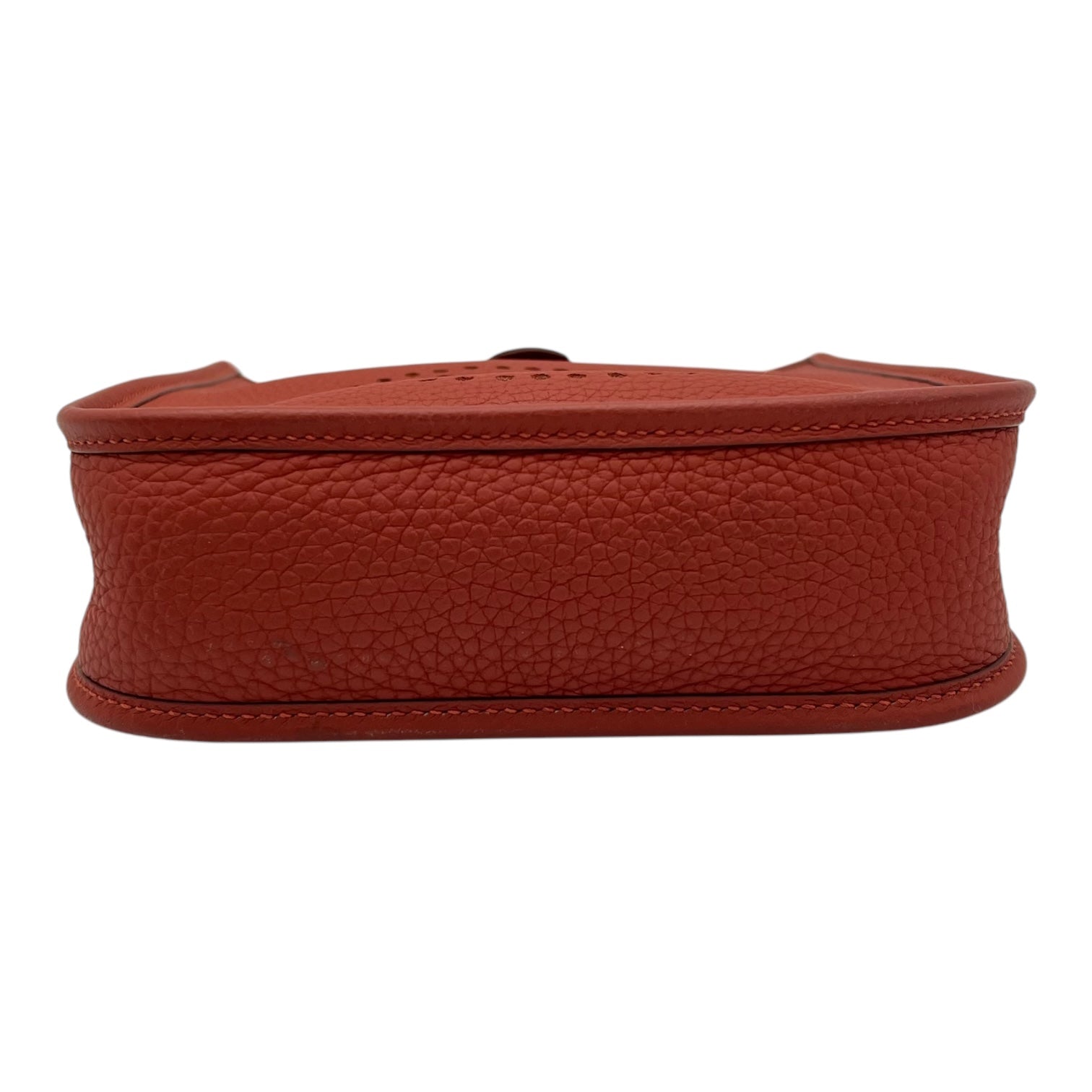 Evelyne TPM Red Crossbody Bag in Clemence, Palladium hardware - Image 6