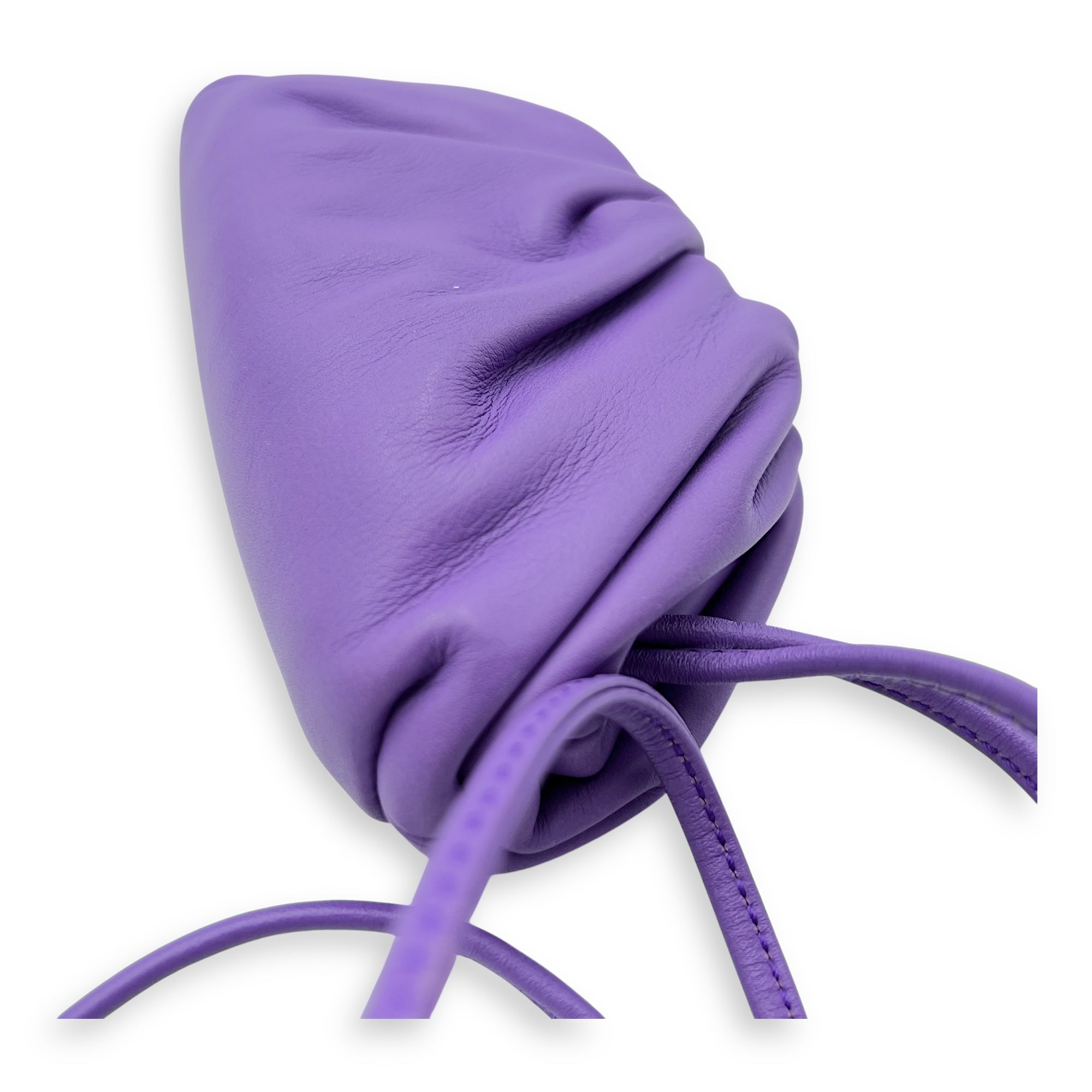 The Pouch Mini Purple Coin Purse in Lambskin, Gold hardware - Image 9