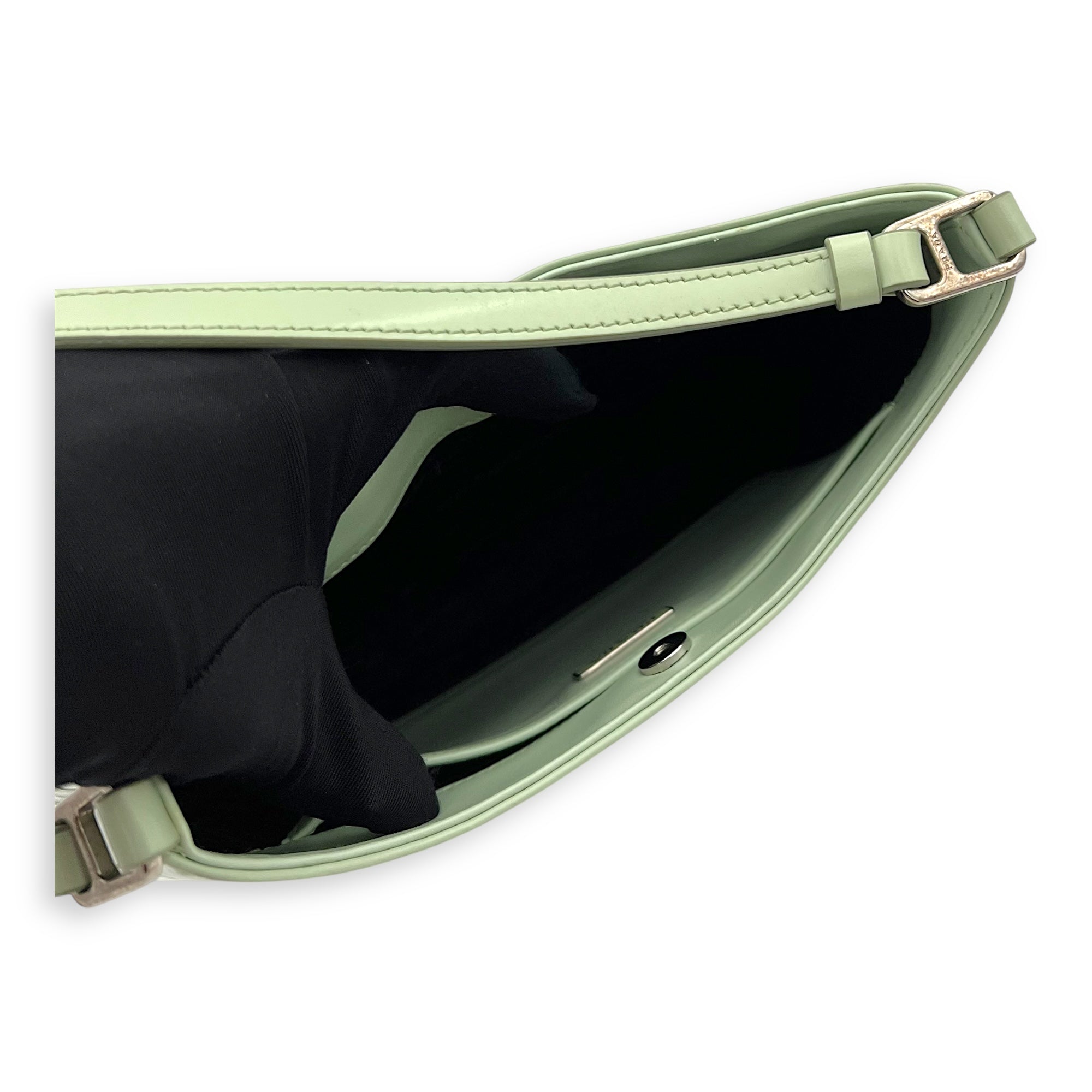 Cleo Shoulder bag in Calfskin, Silver Hardware - Image 10