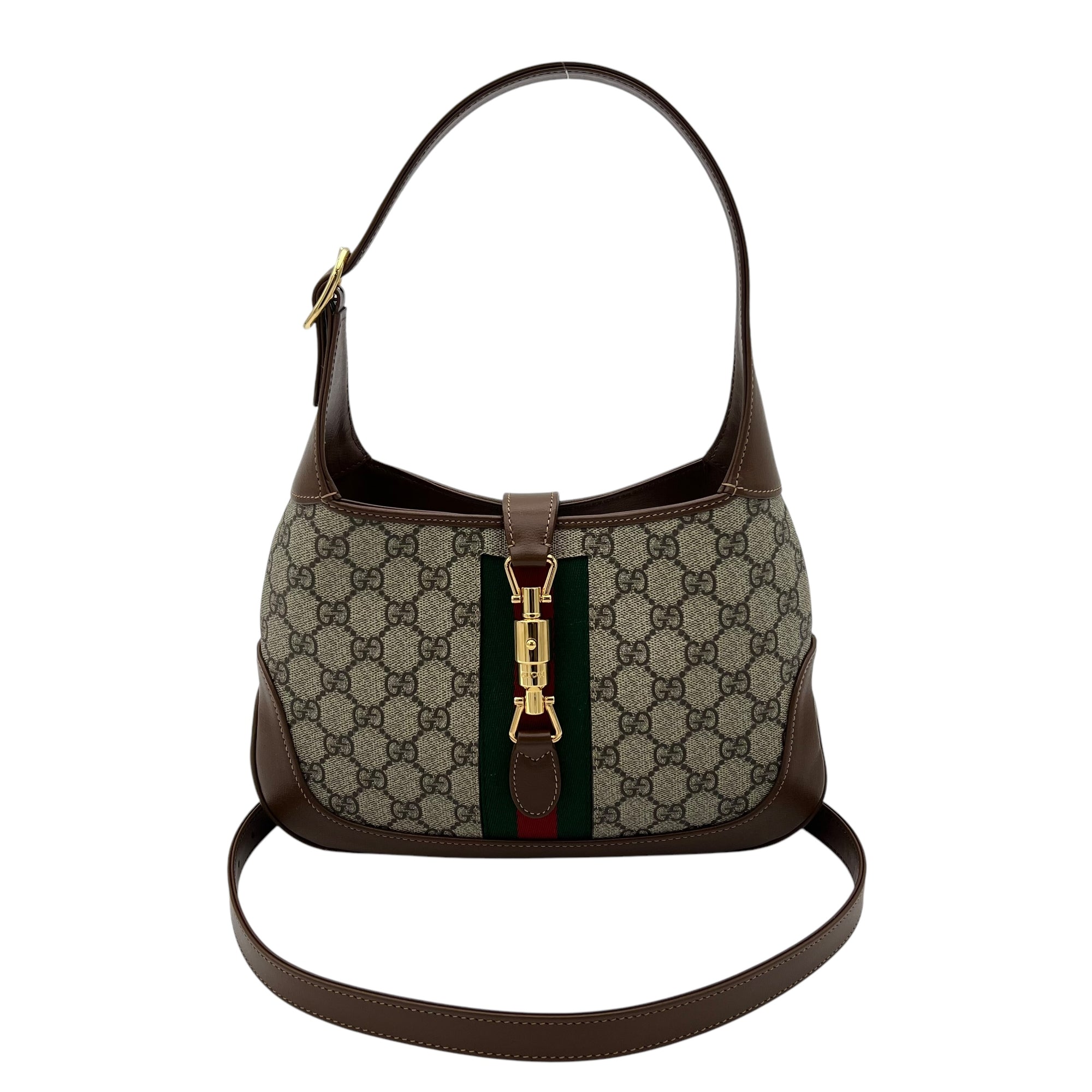 Jackie 1961 Top Handle Bag Beige in Coated Canvas, Gold hardware - Image 12