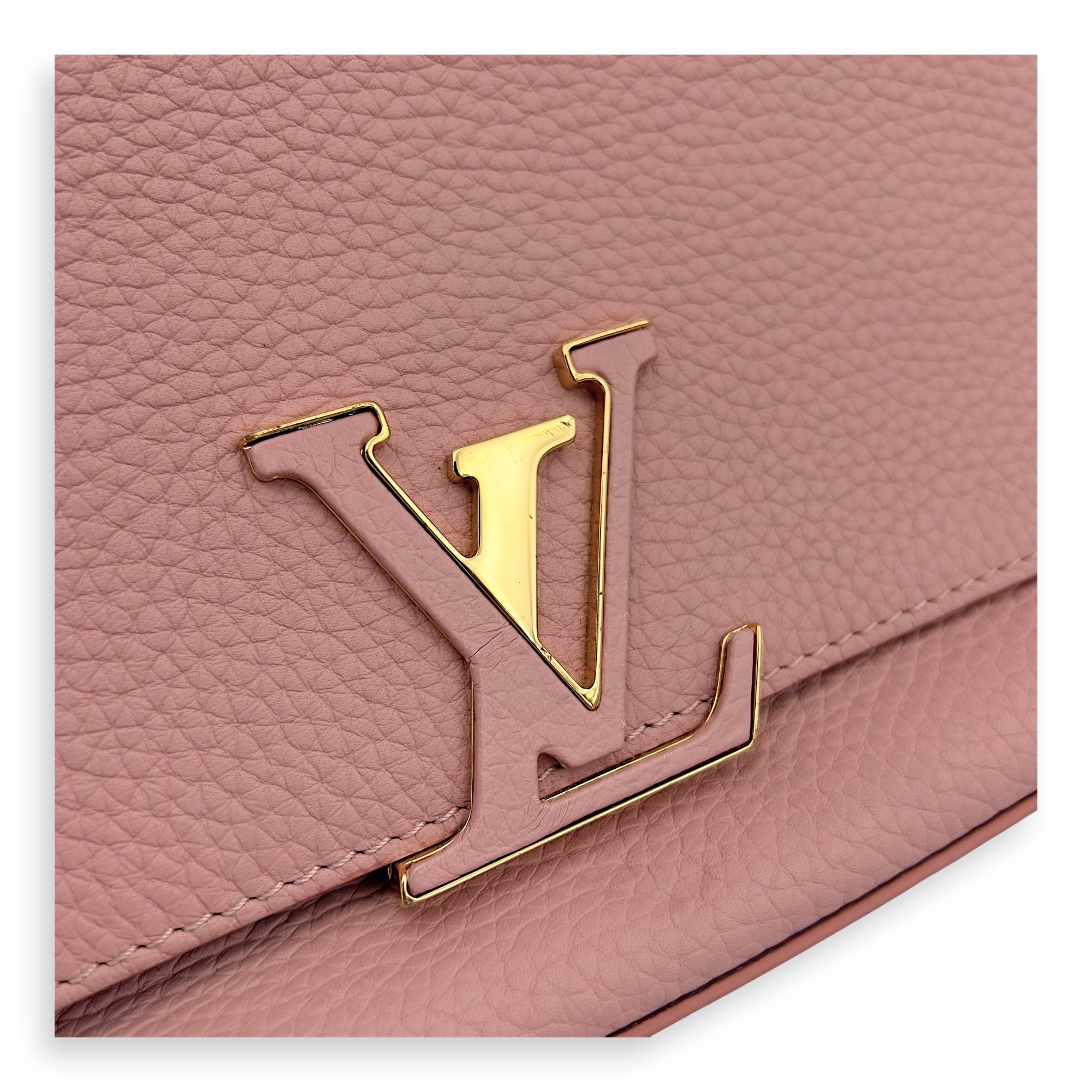 Volta Top Handle Bag Pink in Calfskin, Gold hardware - Image 9