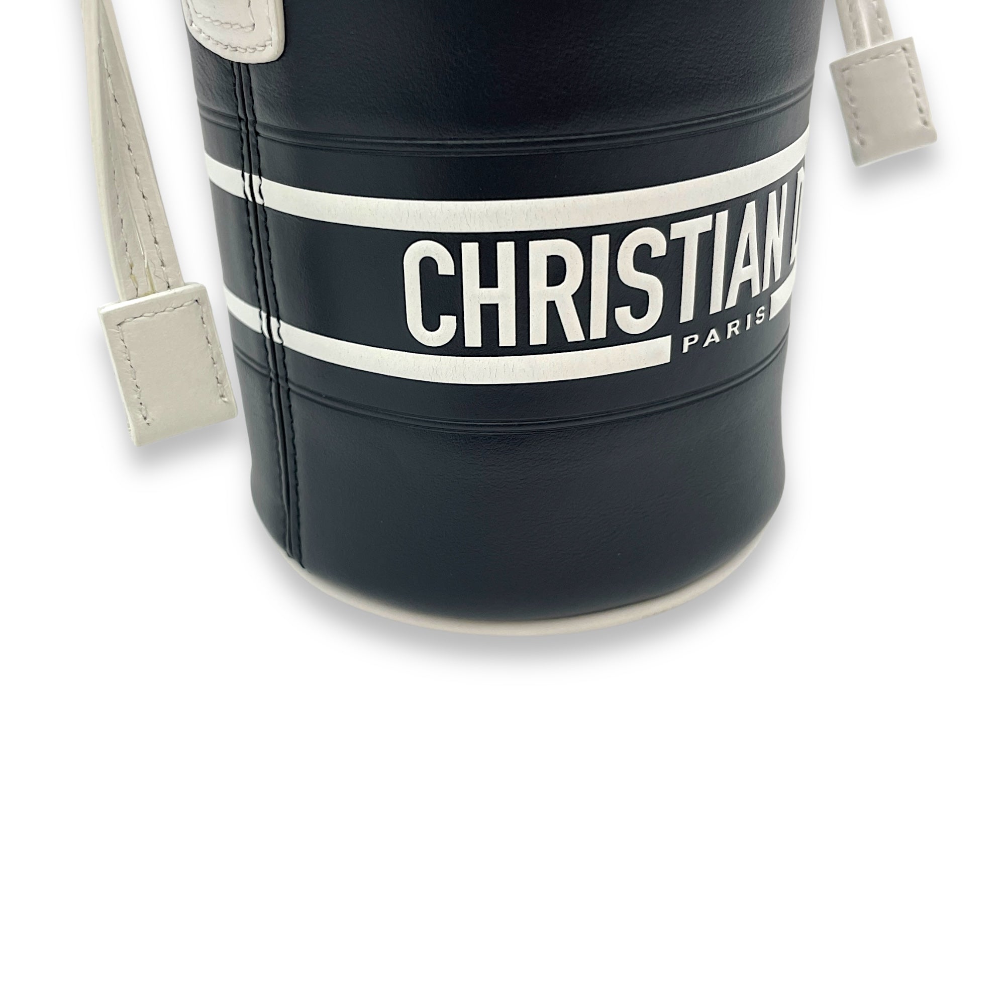 Vibe Micro Brown Bucket Bag in Calfskin, Gold hardware - Image 11