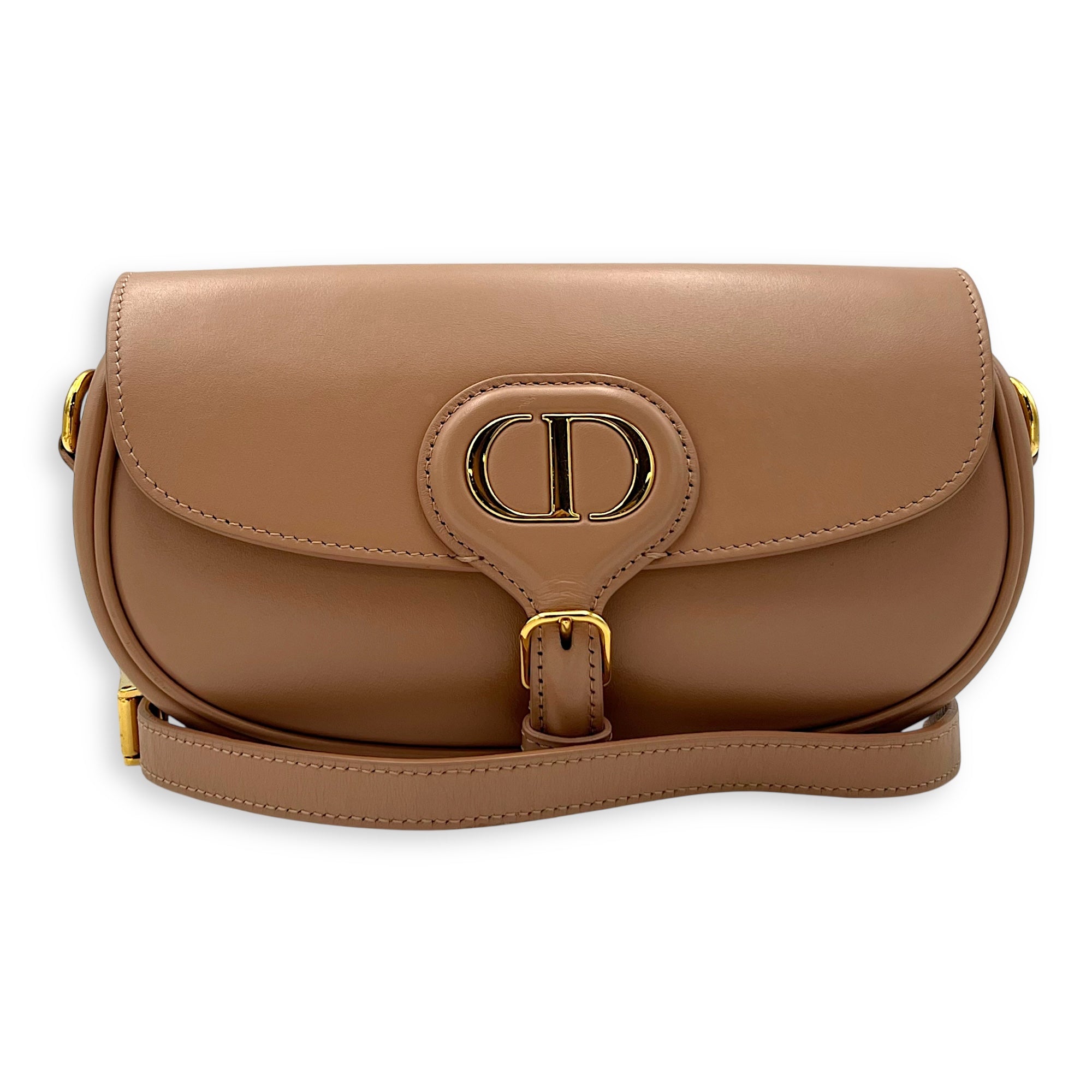 Bobby Shoulder Bag Pink in Calfskin, Gold hardware - Image 11