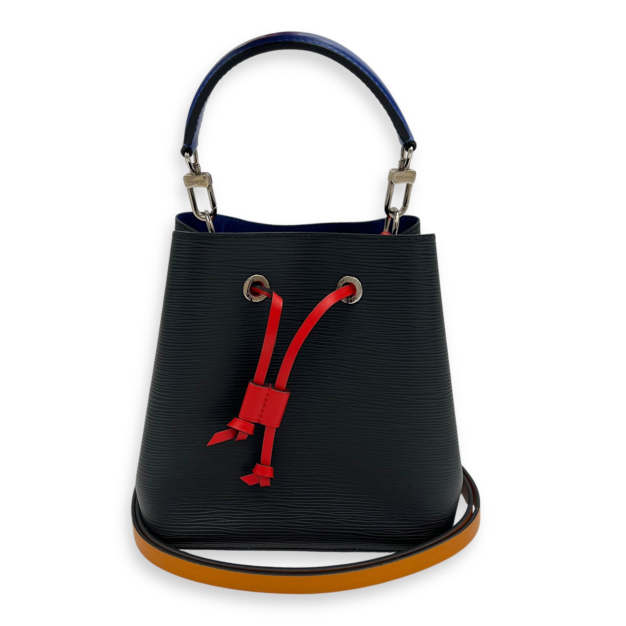NeoNoe Bucket Bag BB Black in Epi Leather, Silver hardware - Image 12