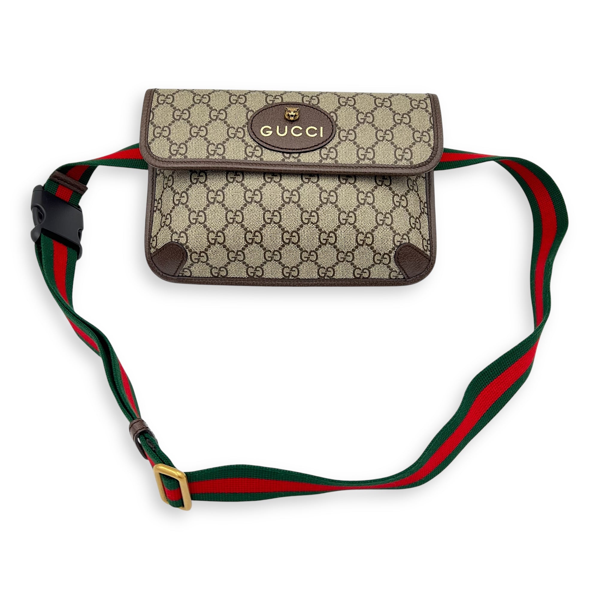 Neo Vintage Belt Bag Brown in Coated Canvas, Gold hardware - Image 12