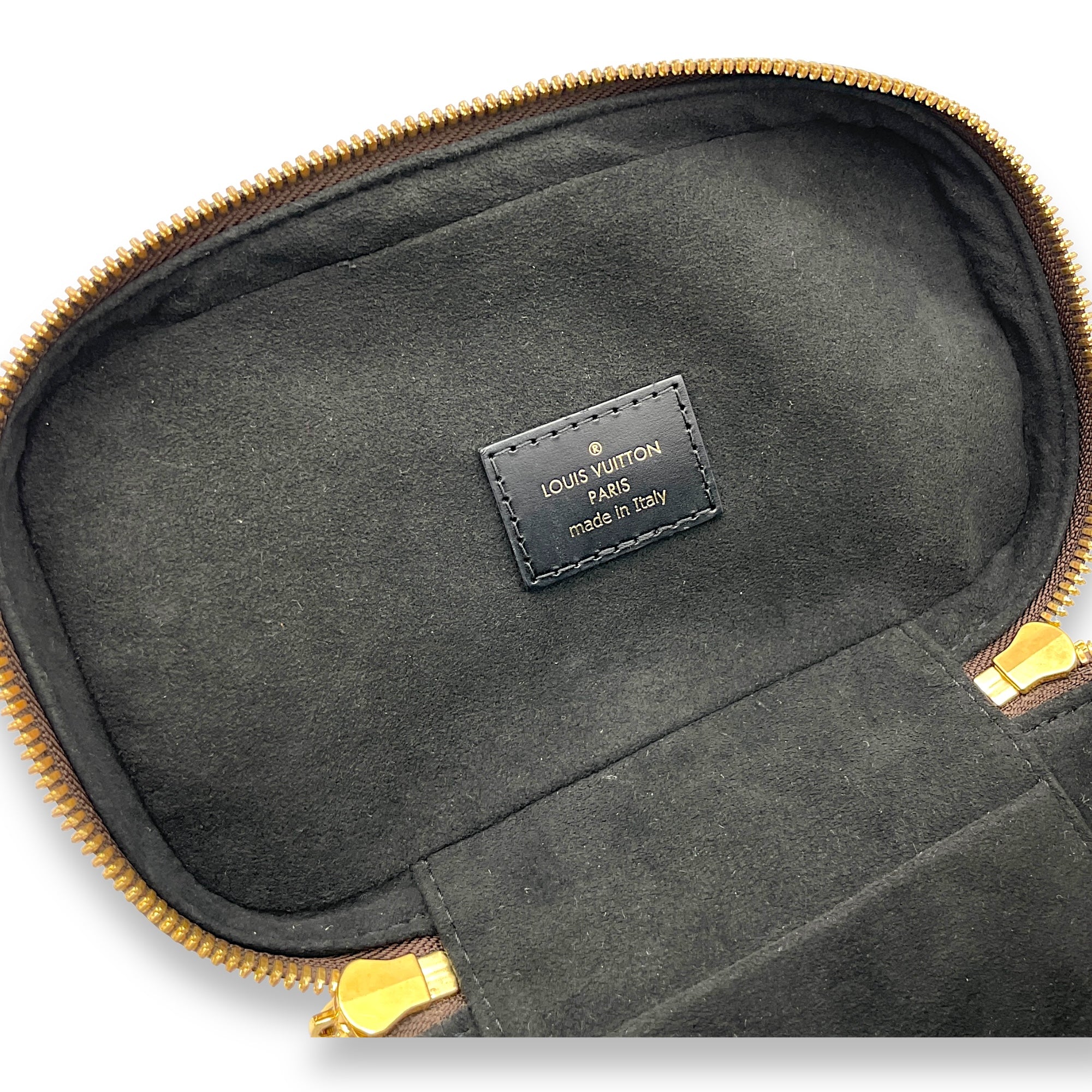 Reverse Vanity Bag PM Brown in Monogram Coated Canvas, Gold hardware - Image 13