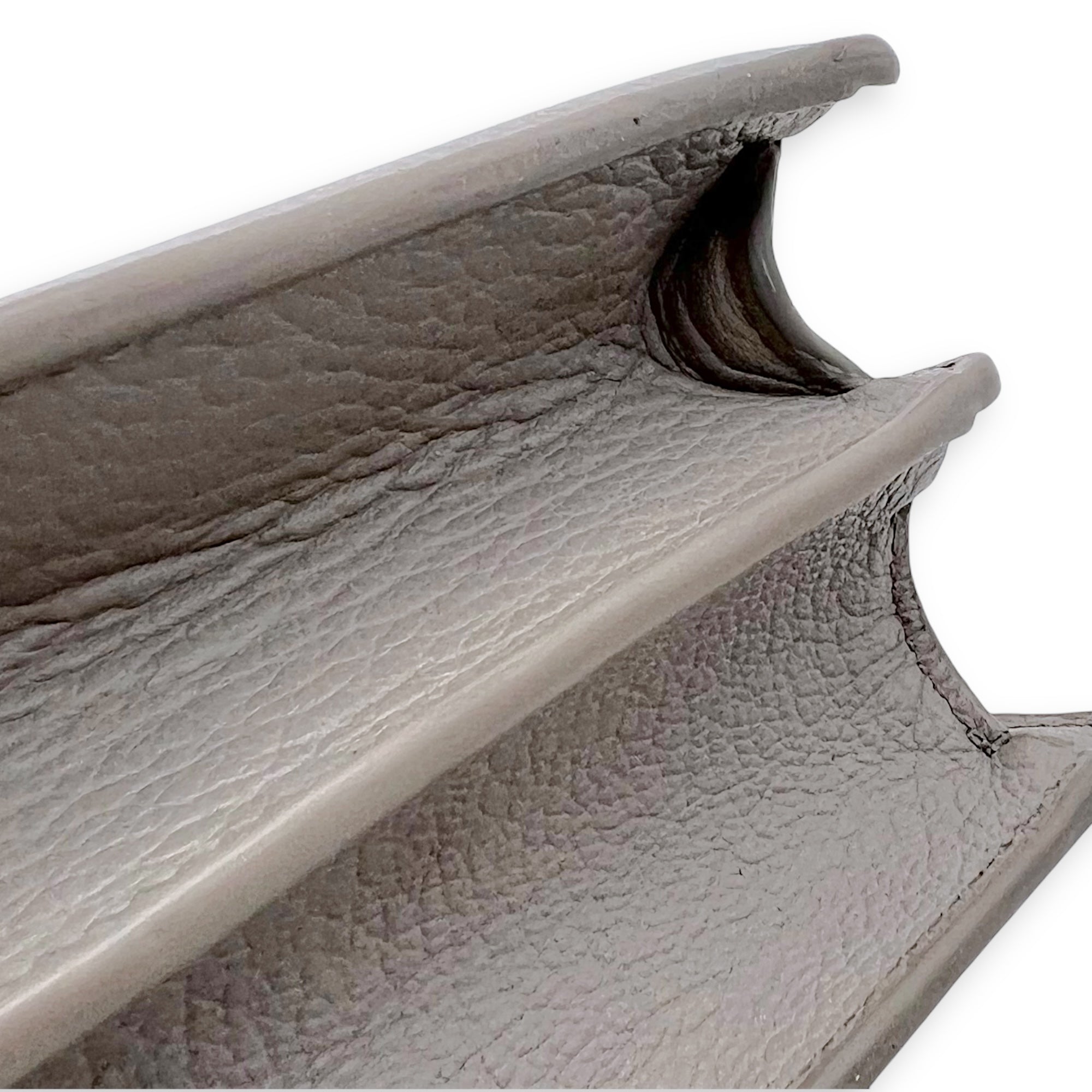 Sunset Medium Grey Shoulder Bag in Calfskin, Silver hardware - Image 13