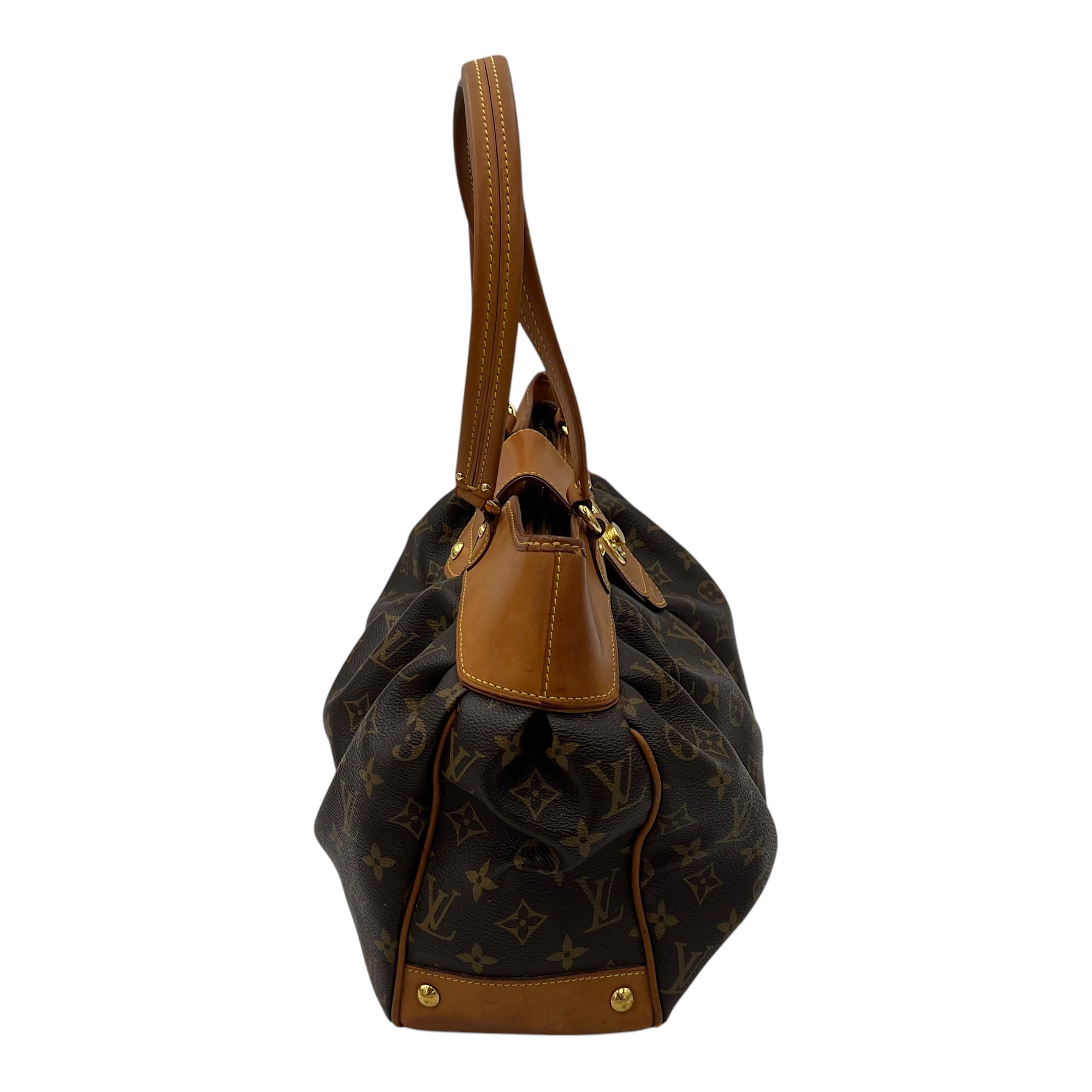 Boetie Shoulder Bag in Monogram Coated Canvas Gold hardware - Image 4