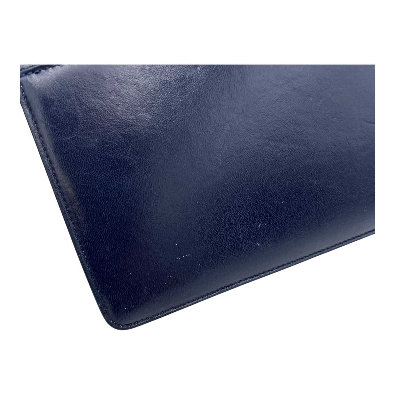 30 Montaigne Shoulder Bag Blue in Calfskin, Gold hardware - Image 14