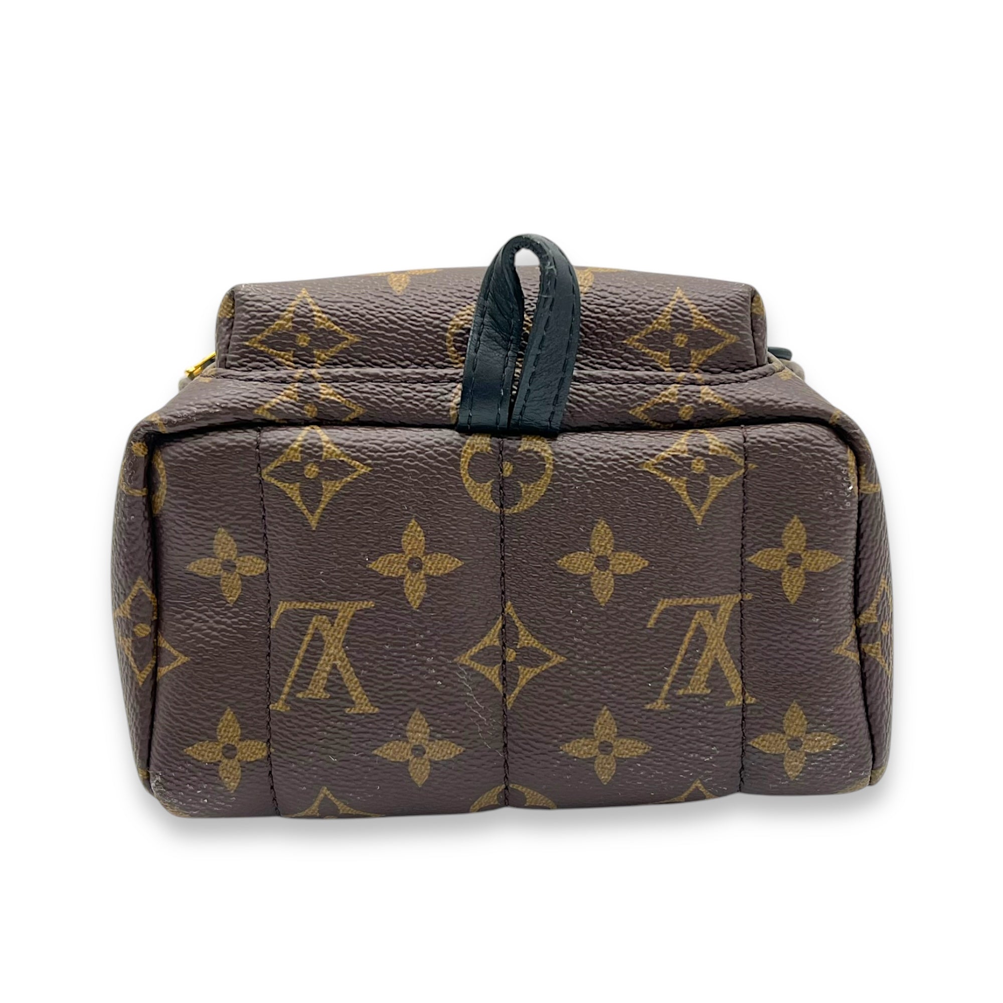 Palm Springs Backpack Brown in Monogram Coated Canvas, Gold hardware - Image 6