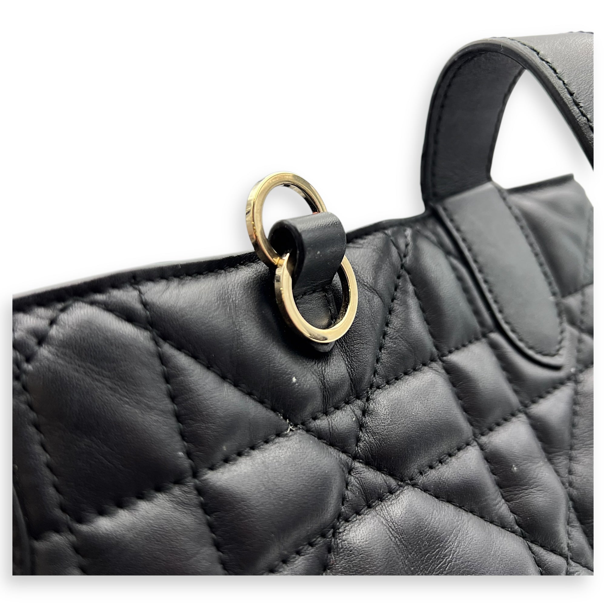 Toujours Top Handle Bag Large Black in Lambskin, Gold hardware - Image 15