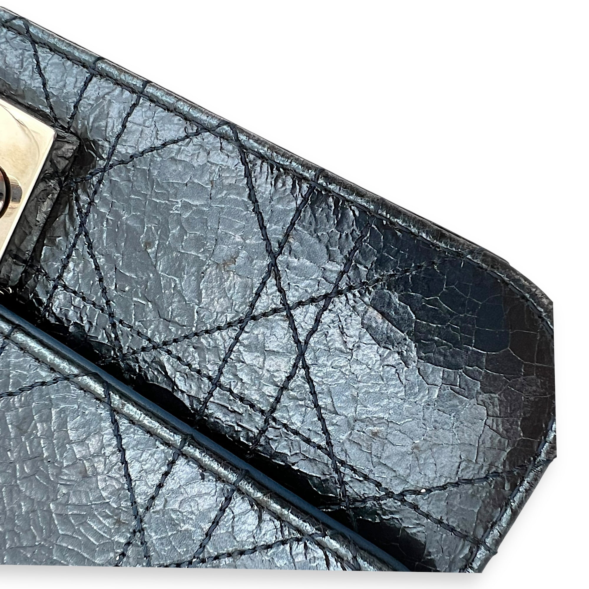 Miss Dior Wallet On Chain Multi-colour in Calfskin, Silver hardware - Image 15