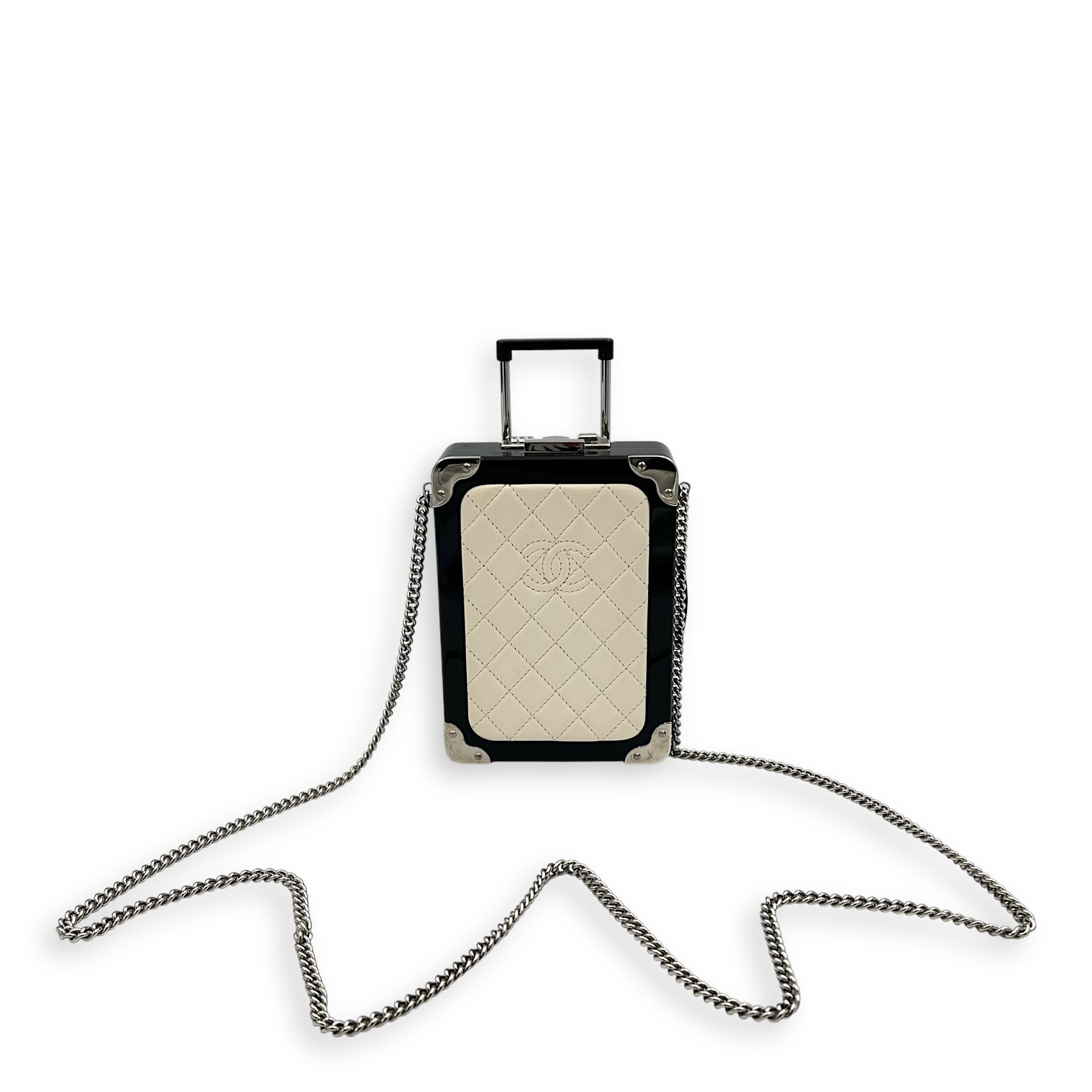 Minaudiere Trolley Clutch White in Others, Silver hardware - Image 15