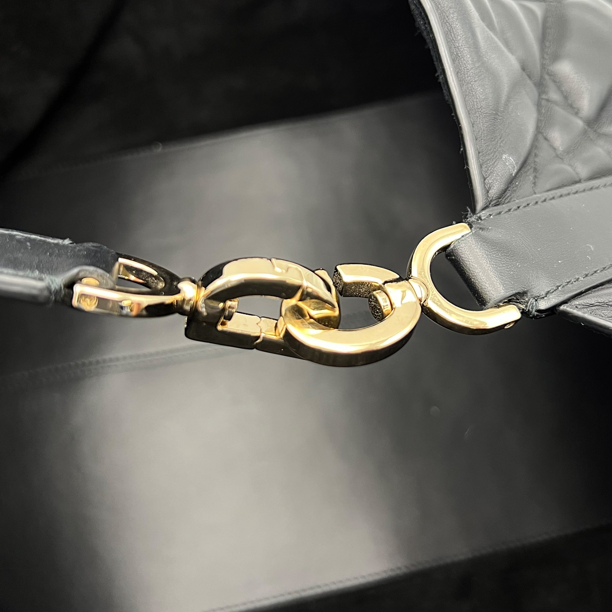 Toujours Top Handle Bag Large Black in Lambskin, Gold hardware - Image 16