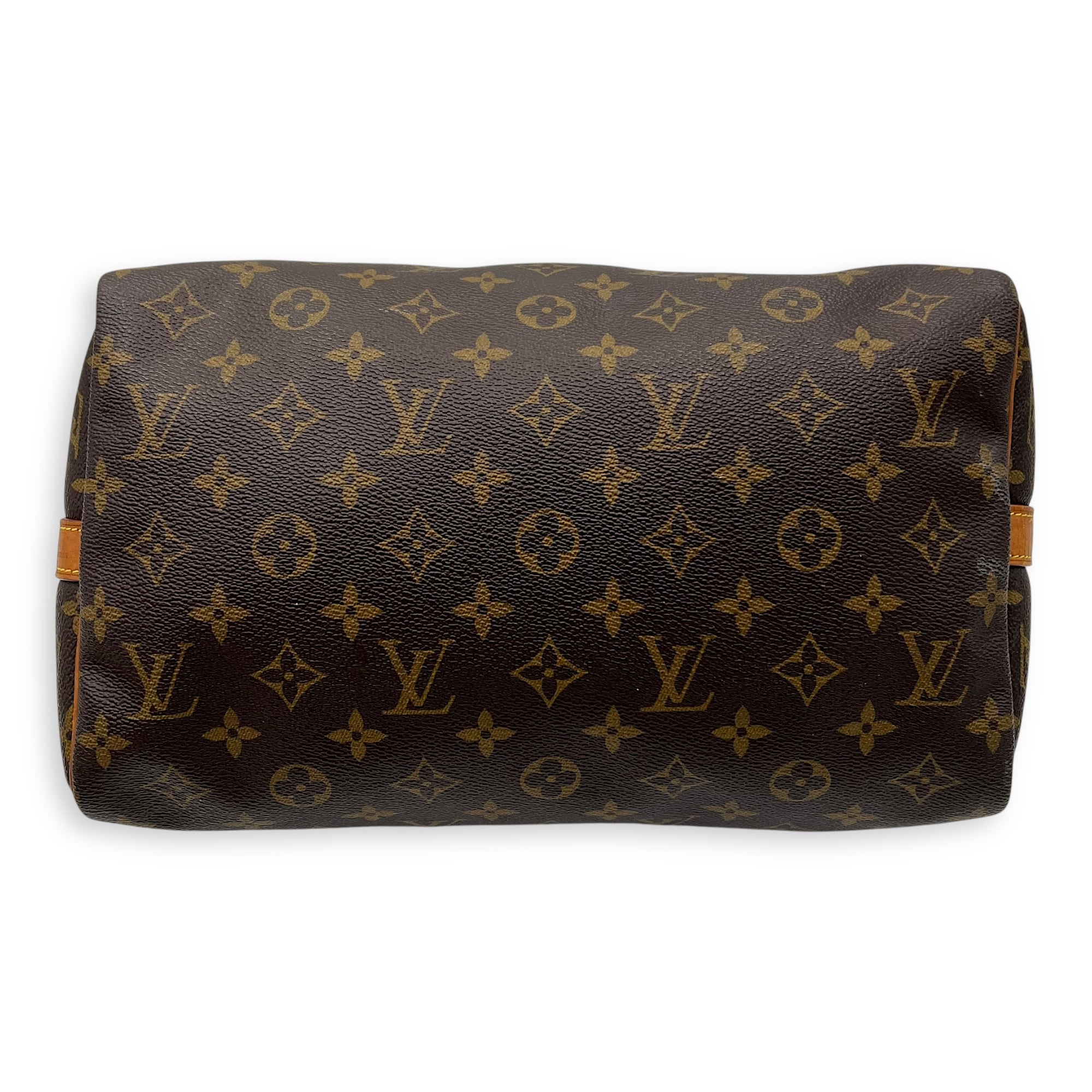 Speedy Bandouliere Top Handle Bag 30 Brown in Monogram Coated Canvas, Gold hardware - Image 6