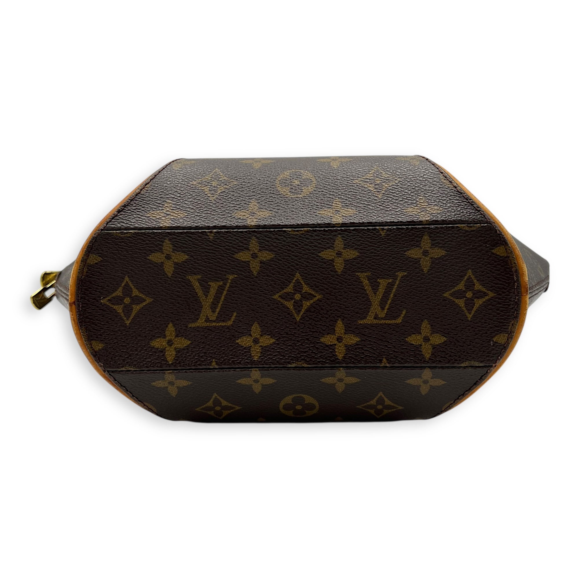 Ellipse Top Handle Bag Brown in Monogram Coated Canvas, Gold hardware - Image 6
