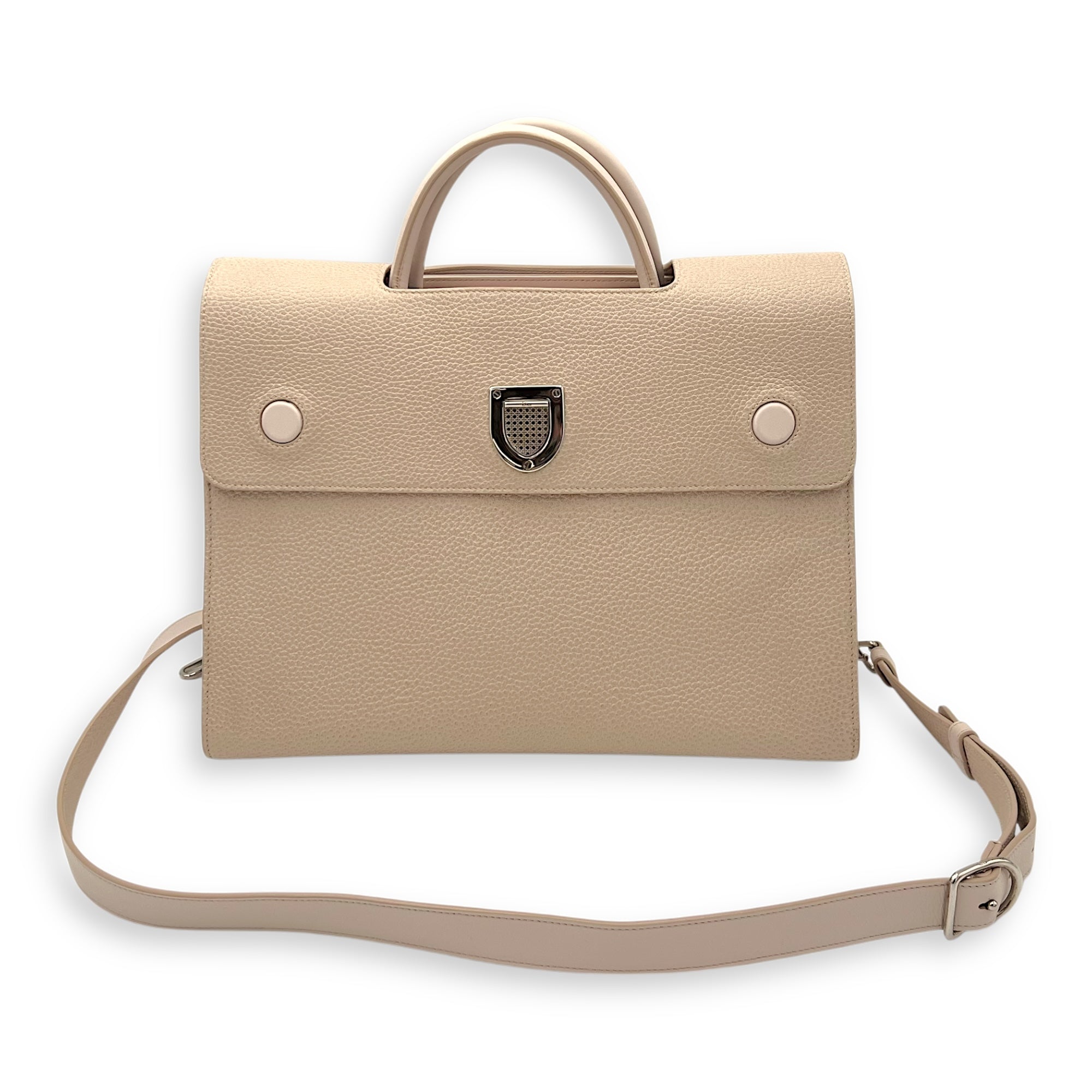 Diorever Top Handle Bag Pink in Calfskin, Silver hardware - Image 19