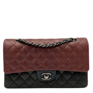 Classic Shoulder Bag Medium Multi-colour in Lambskin, Ruthenium hardware