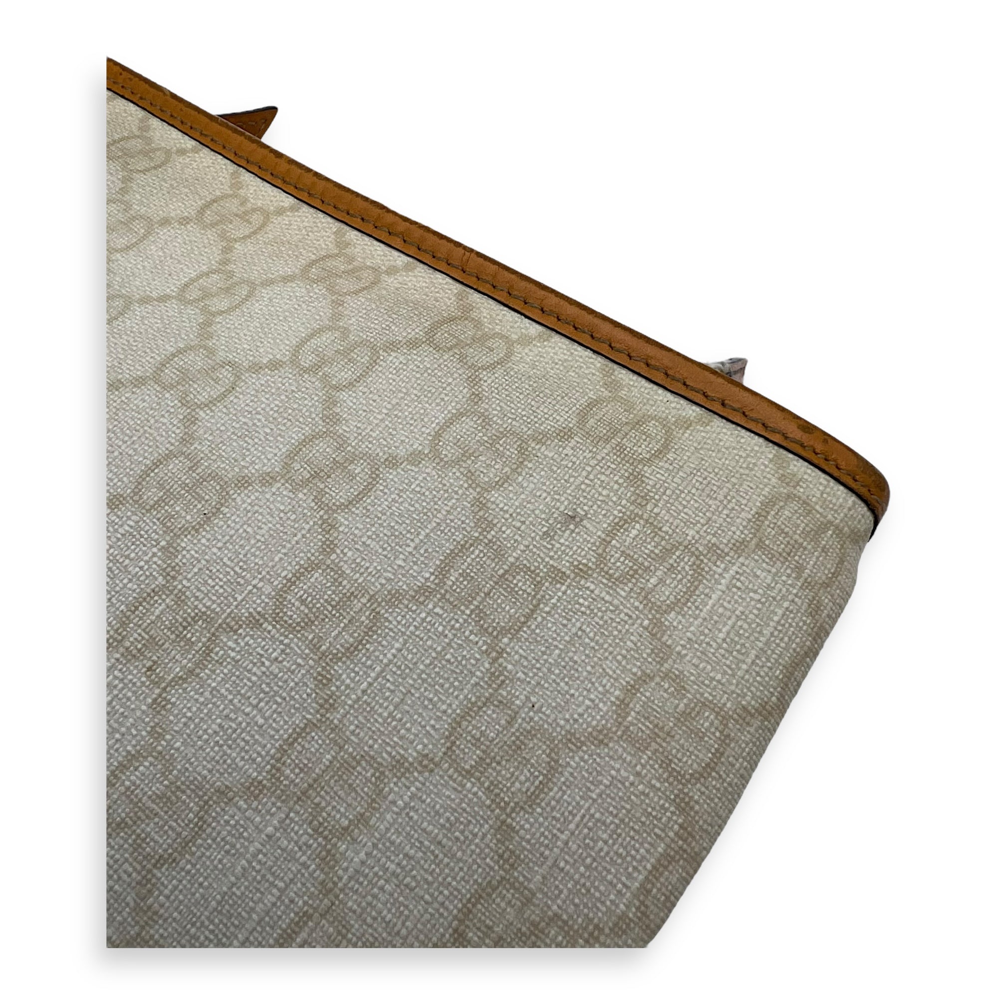 GG Crossbody Bag White in Coated Canvas - Image 12