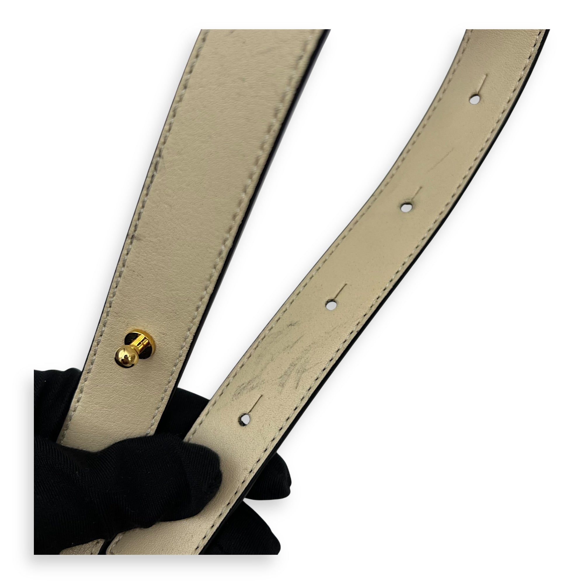 Hammock Small Beige Shoulder Bag in Calfskin, Gold hardware - Image 18