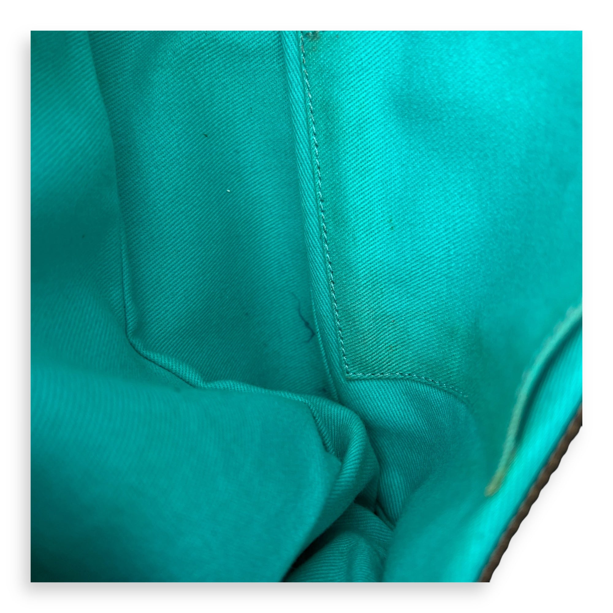 Anagram Shoulder Bag Brown in Suede Leather, Silver hardware - Image 8