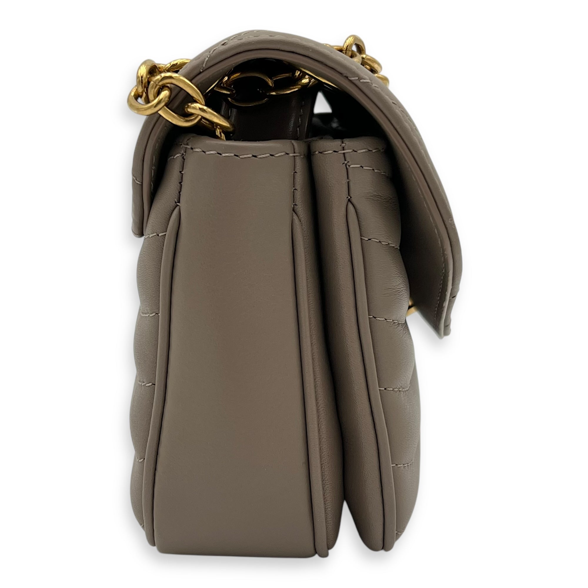 New Wave PM Crossbody bag in Calfskin, Gold Hardware - Image 4