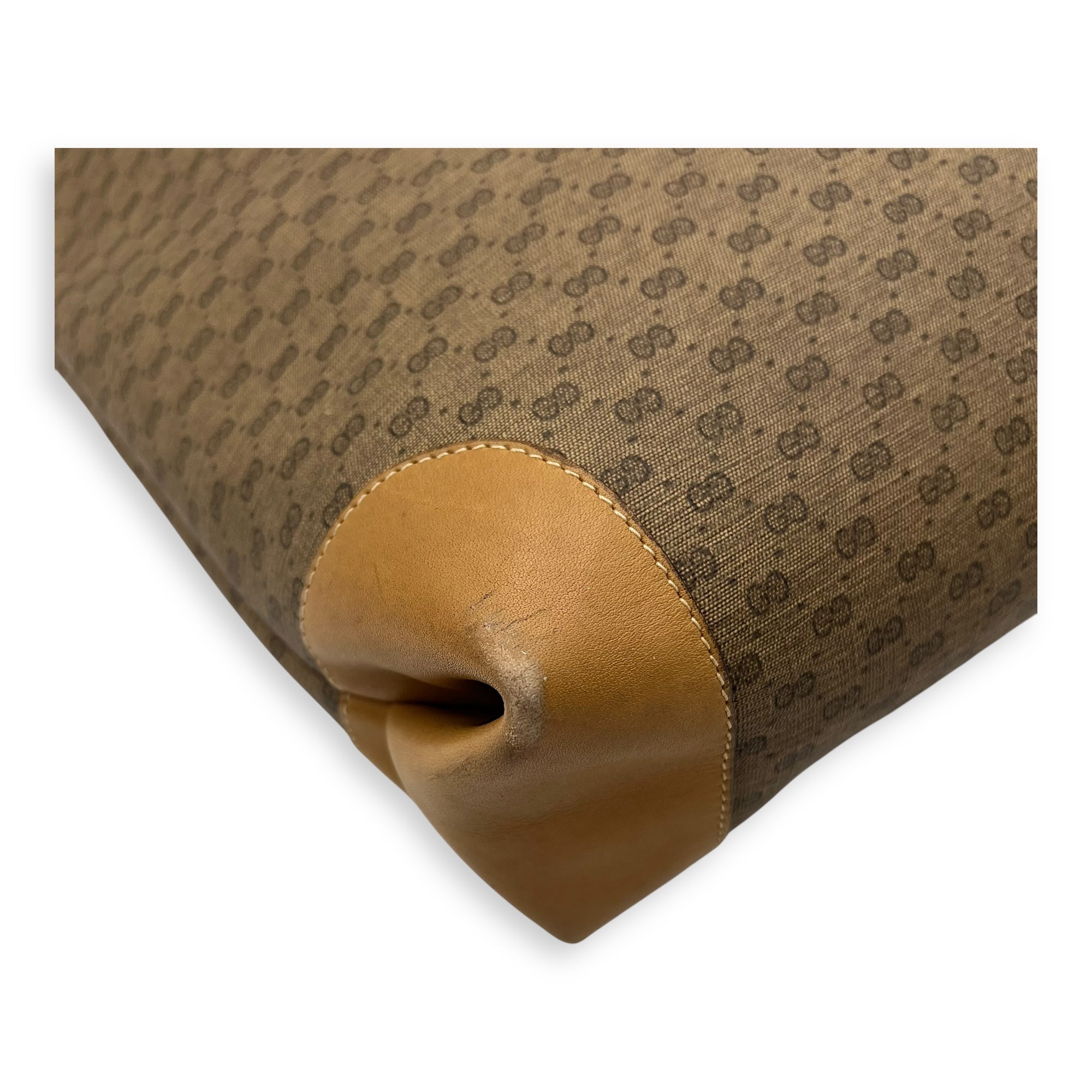 GG Tote Bag Brown in Coated Canvas, Gold hardware - Image 10