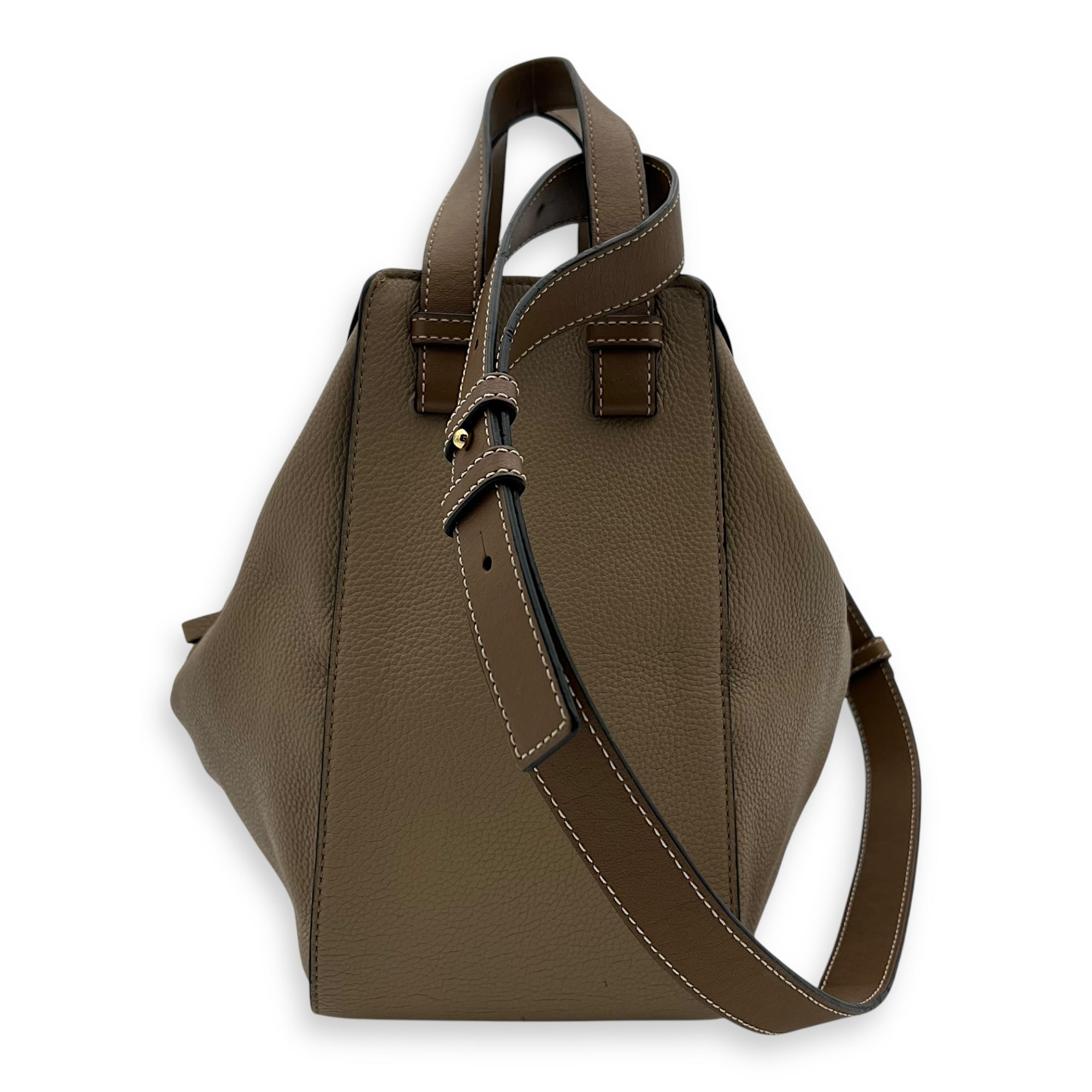 Hammock Small Beige Top Handle Bag in Calfskin, Gold hardware - Image 3