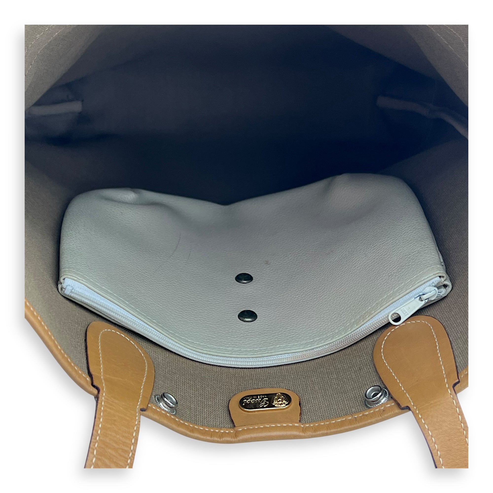 GG Tote Bag Brown in Coated Canvas, Gold hardware - Image 8