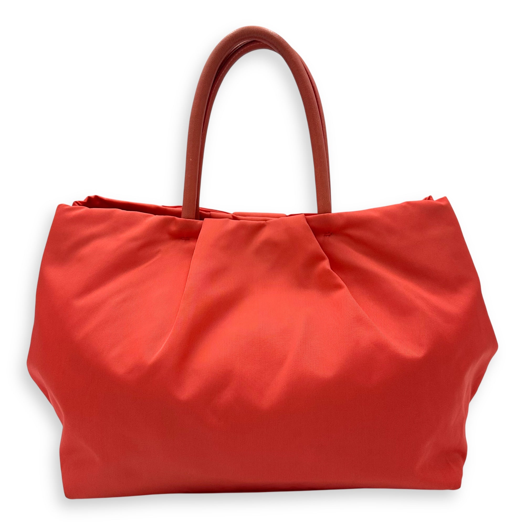 Bow Salmon Top Handle Bag in Nylon, Gold hardware - Image 3