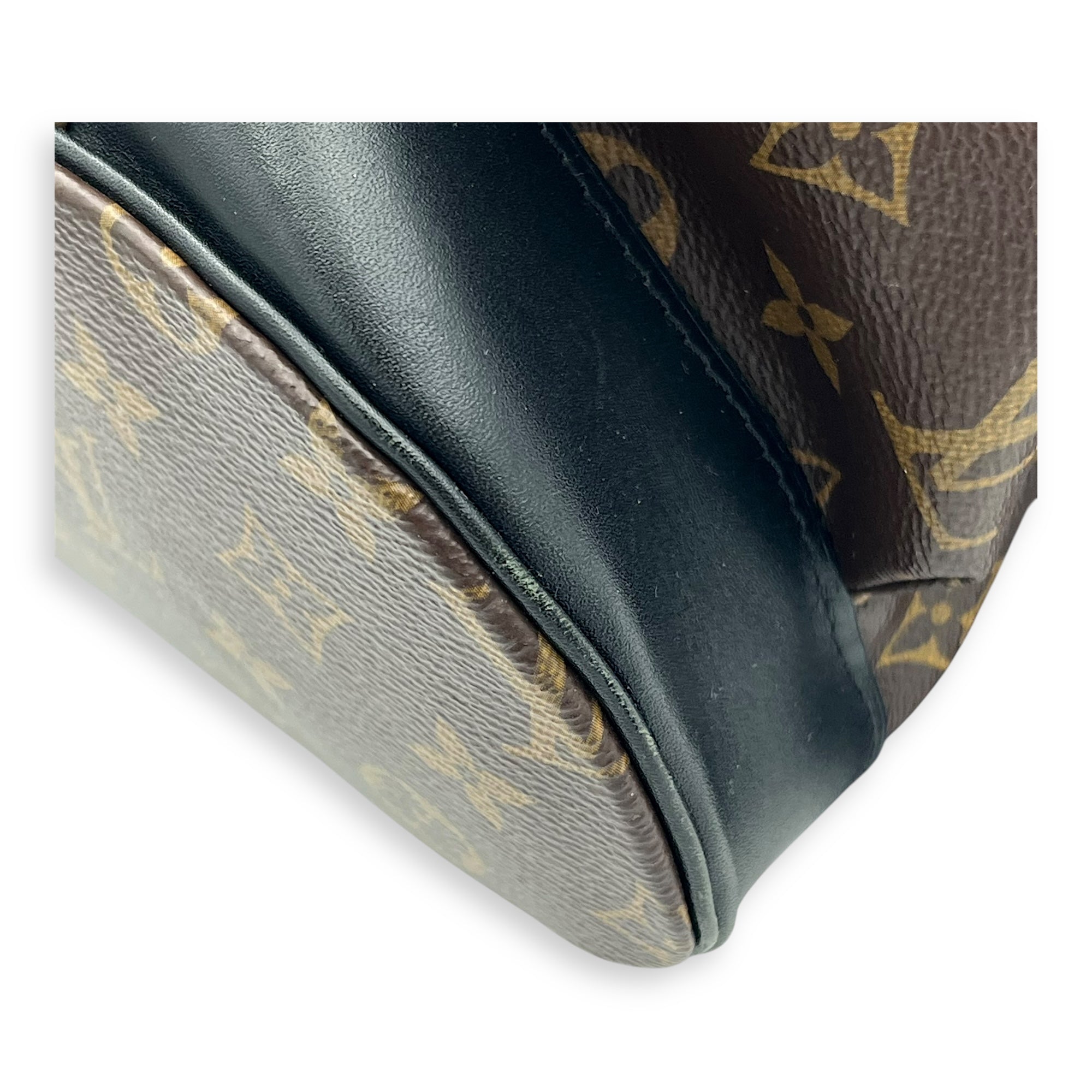 Christopher Backpack Brown in Monogram Coated Canvas, Silver hardware - Image 10