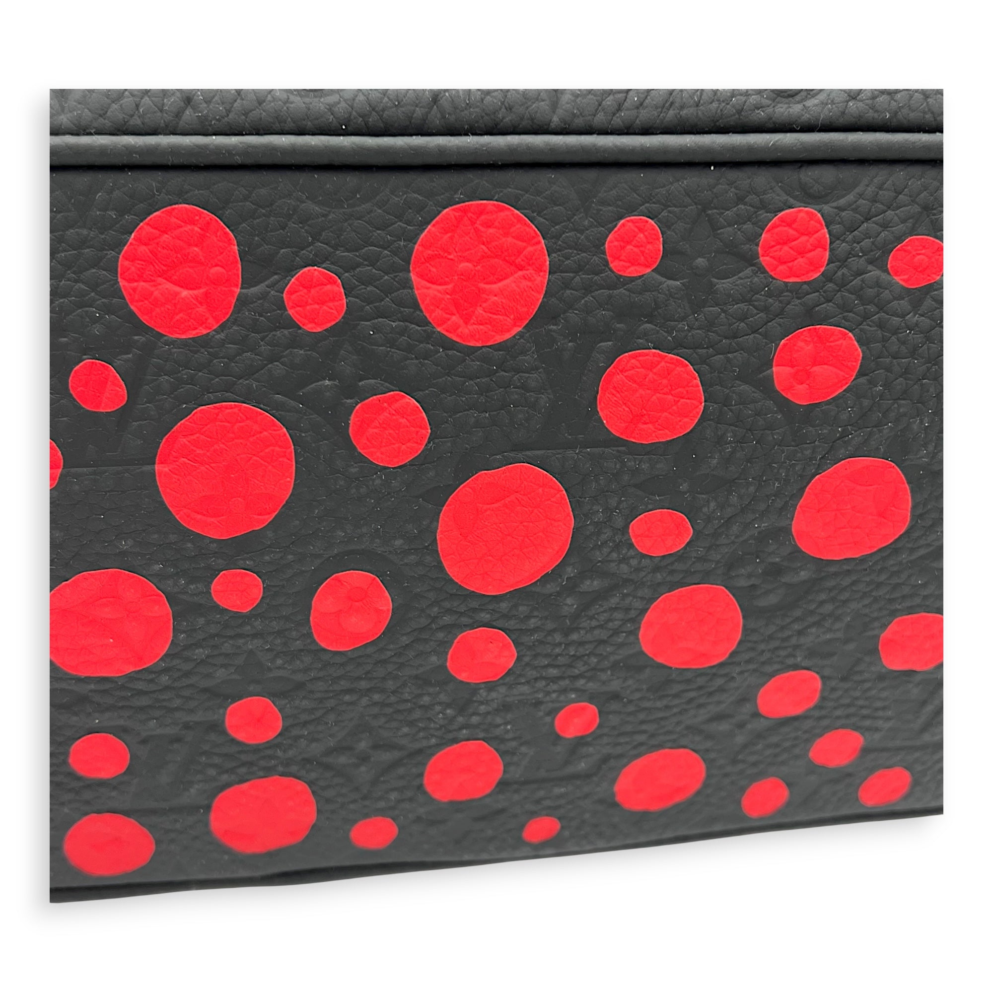 Lockit x Yayoi Kusama Top Handle Bag in Empreinte Leather, black hardware - Image 9