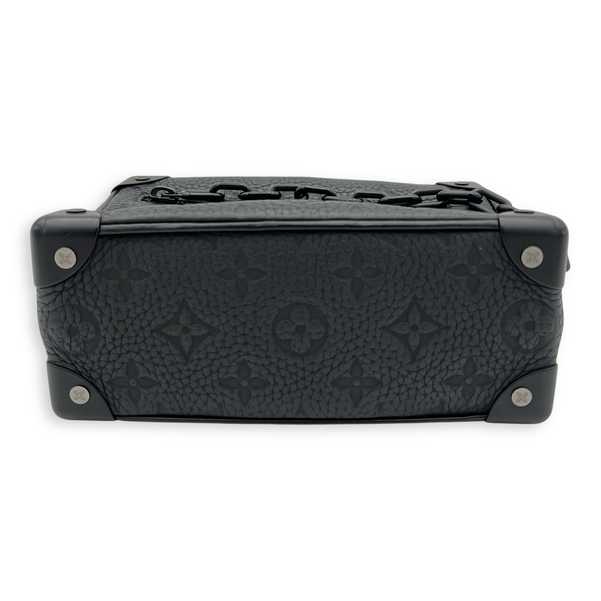 Soft Trunk Crossbody Bag Black in Monogram Empreinte Leather, Lacquered Metal hardware - Image 6