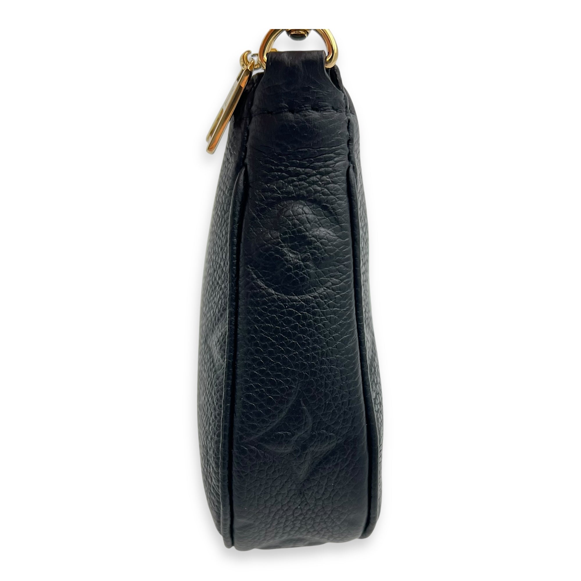 Multi-Pochette Accessoires Shoulder Bag Black in Empreinte Leather, Gold hardware - Image 10