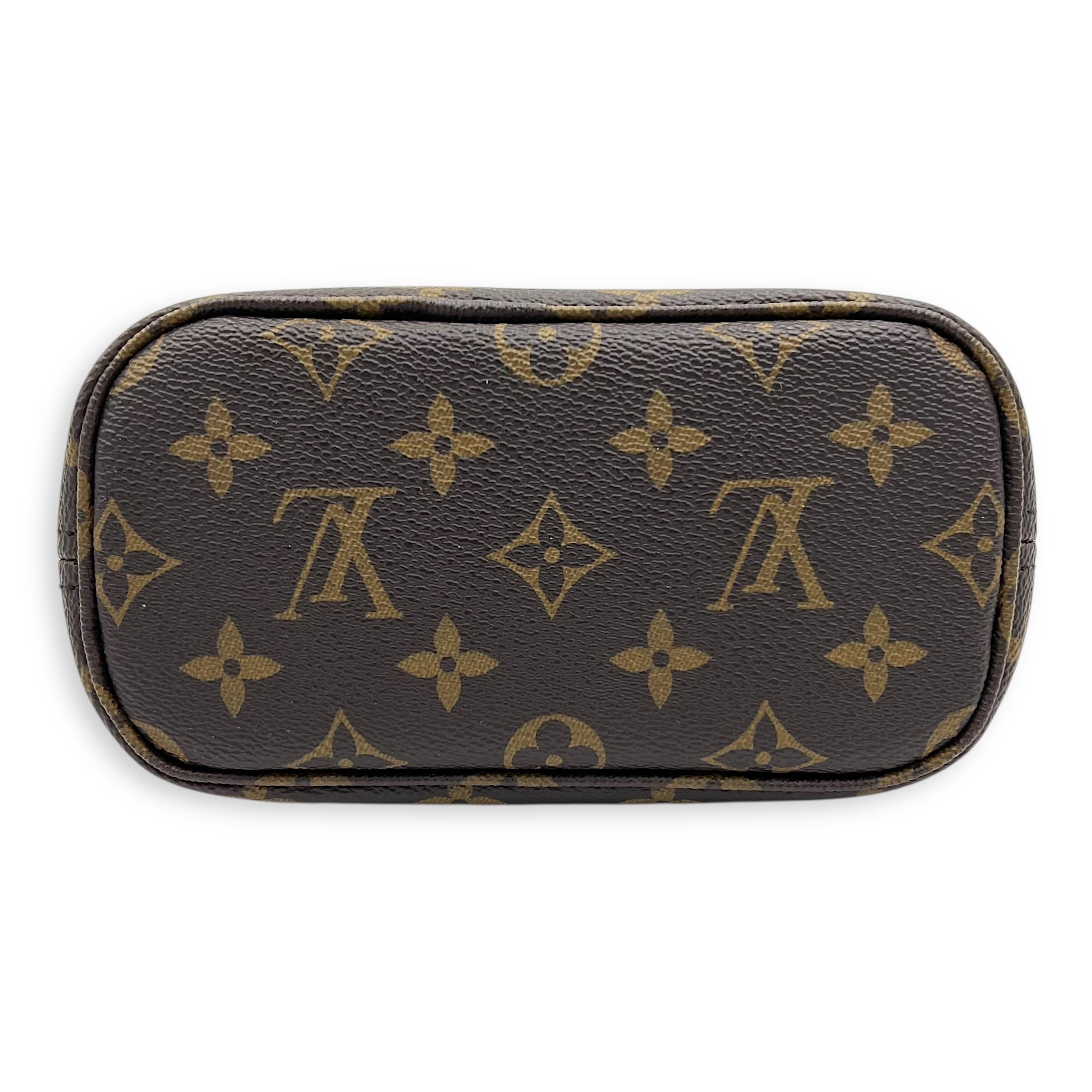 Neverfull Top Handle Bag BB Brown in Monogram Coated Canvas, Gold hardware - Image 6