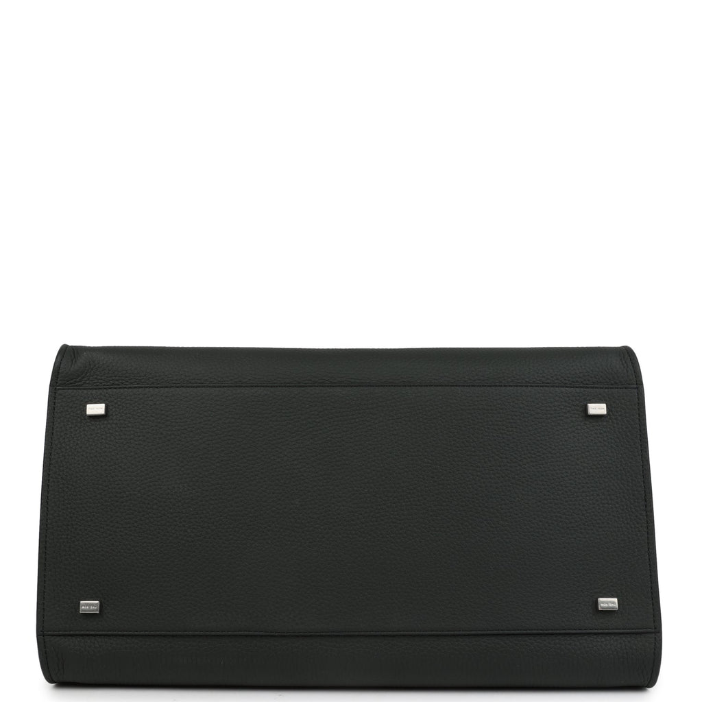 The Row Soft Margaux 15 Bag Dark Pine Calfskin Silver Hardware - Image 7