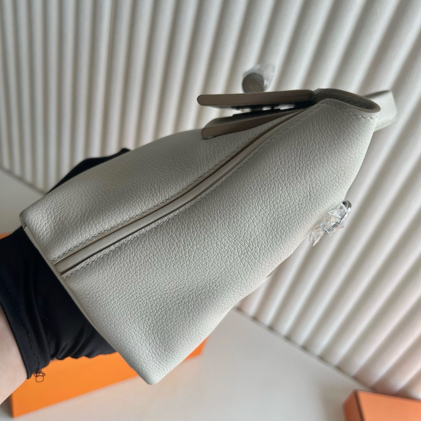 Hermes 24/24 Mini 21 Handmade Bag in Beton Evercolor Leather - Image 5